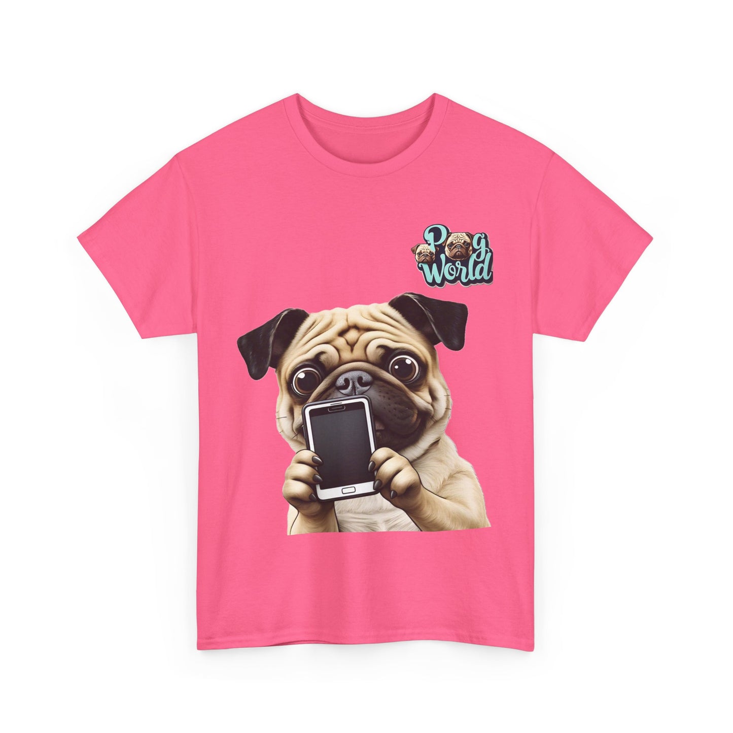 PUG WORLD Unisex Heavy Cotton Tee