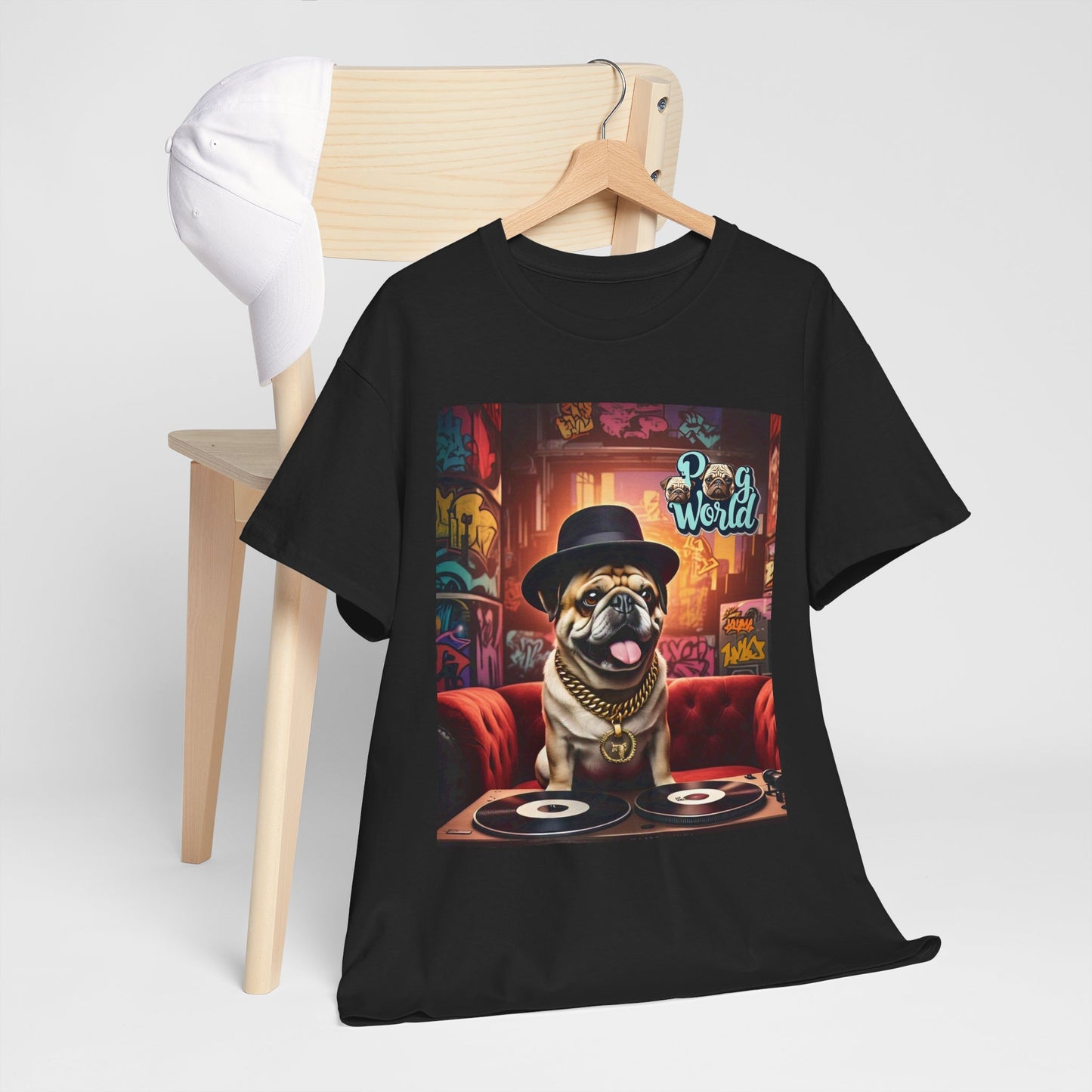 PUG WORLD DJ Unisex Heavy Cotton Tee