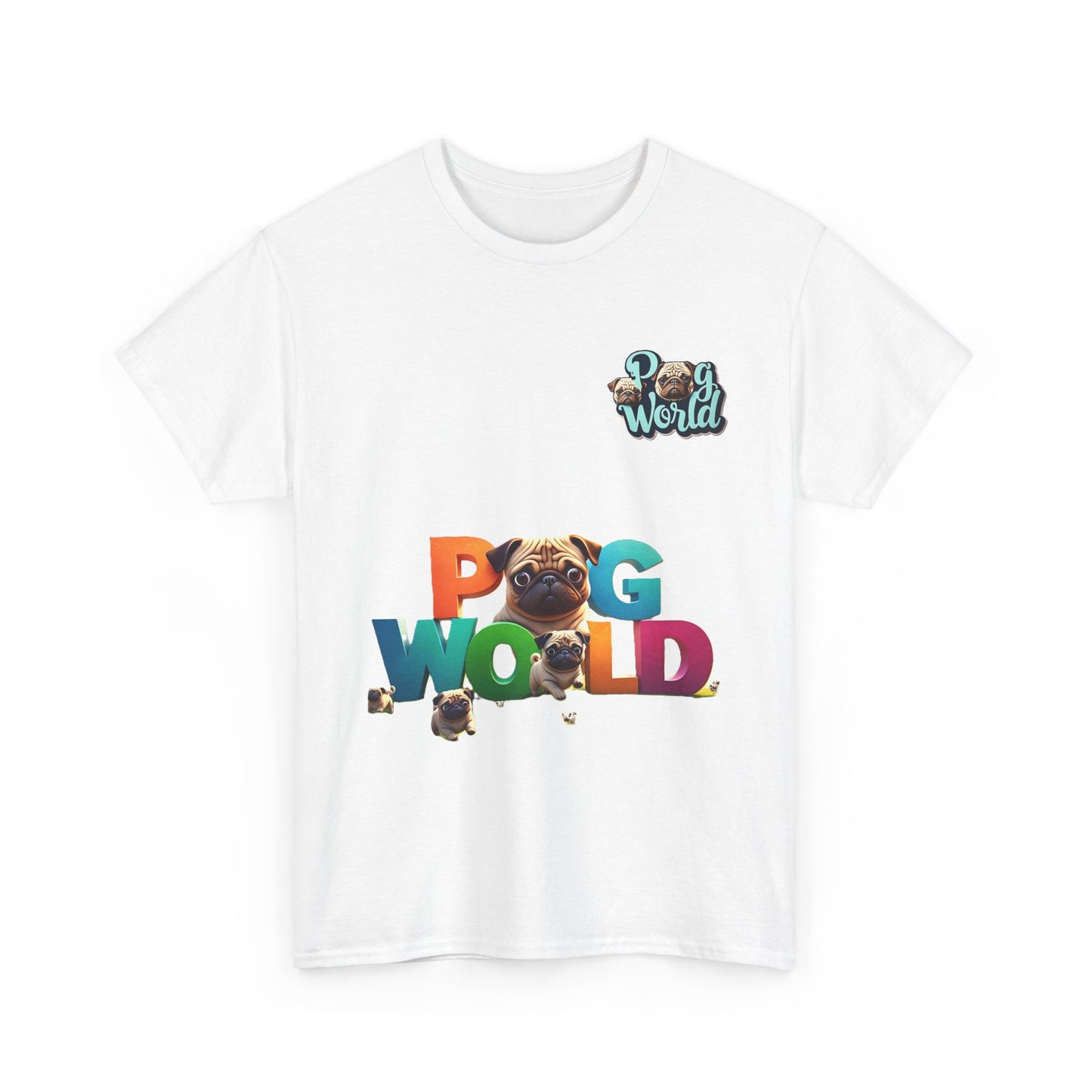 PUG WORDL Unisex Heavy Cotton Tee