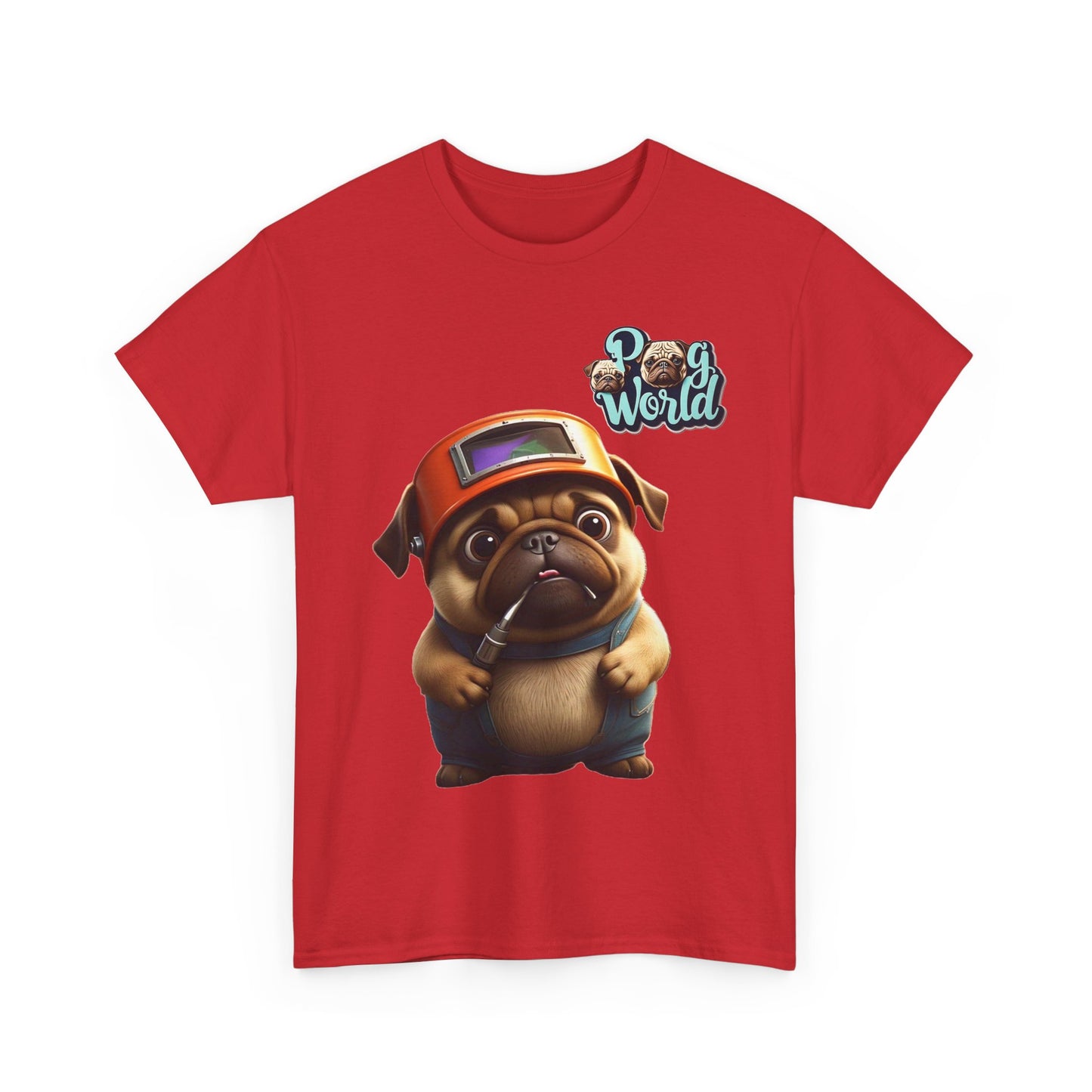 PUG WORDL WELDER Unisex Heavy Cotton Tee