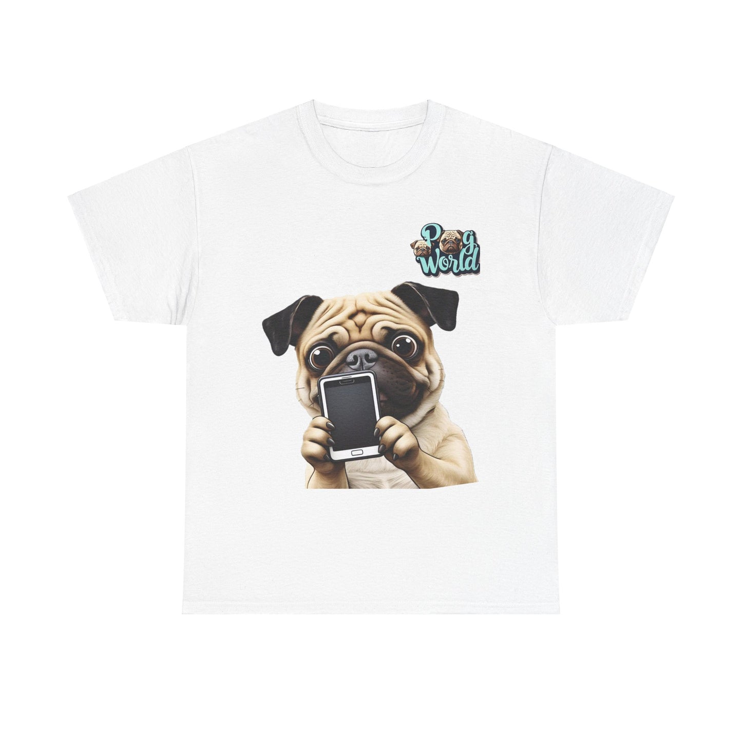 PUG WORLD Unisex Heavy Cotton Tee