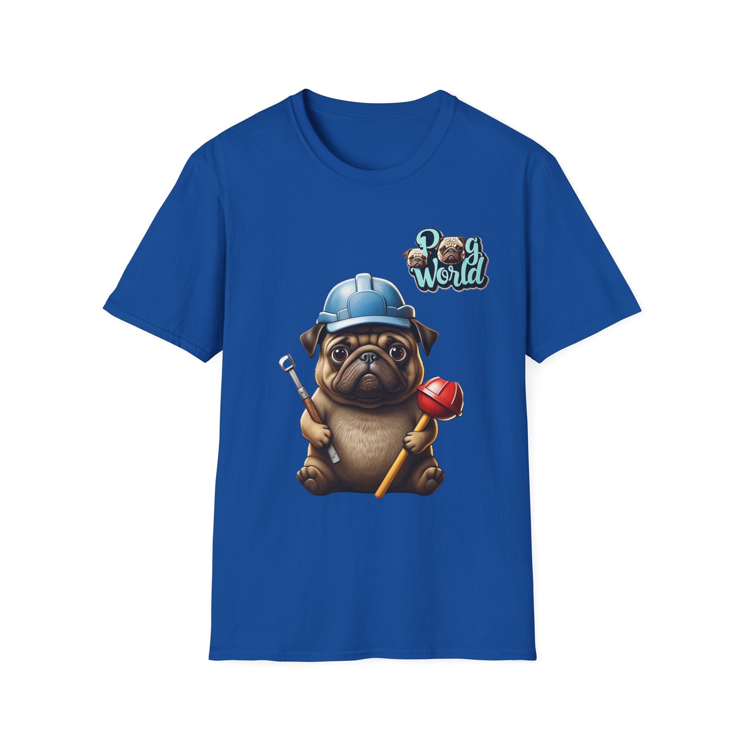 PUG WORLD PLUMER Unisex Softstyle T-Shirt