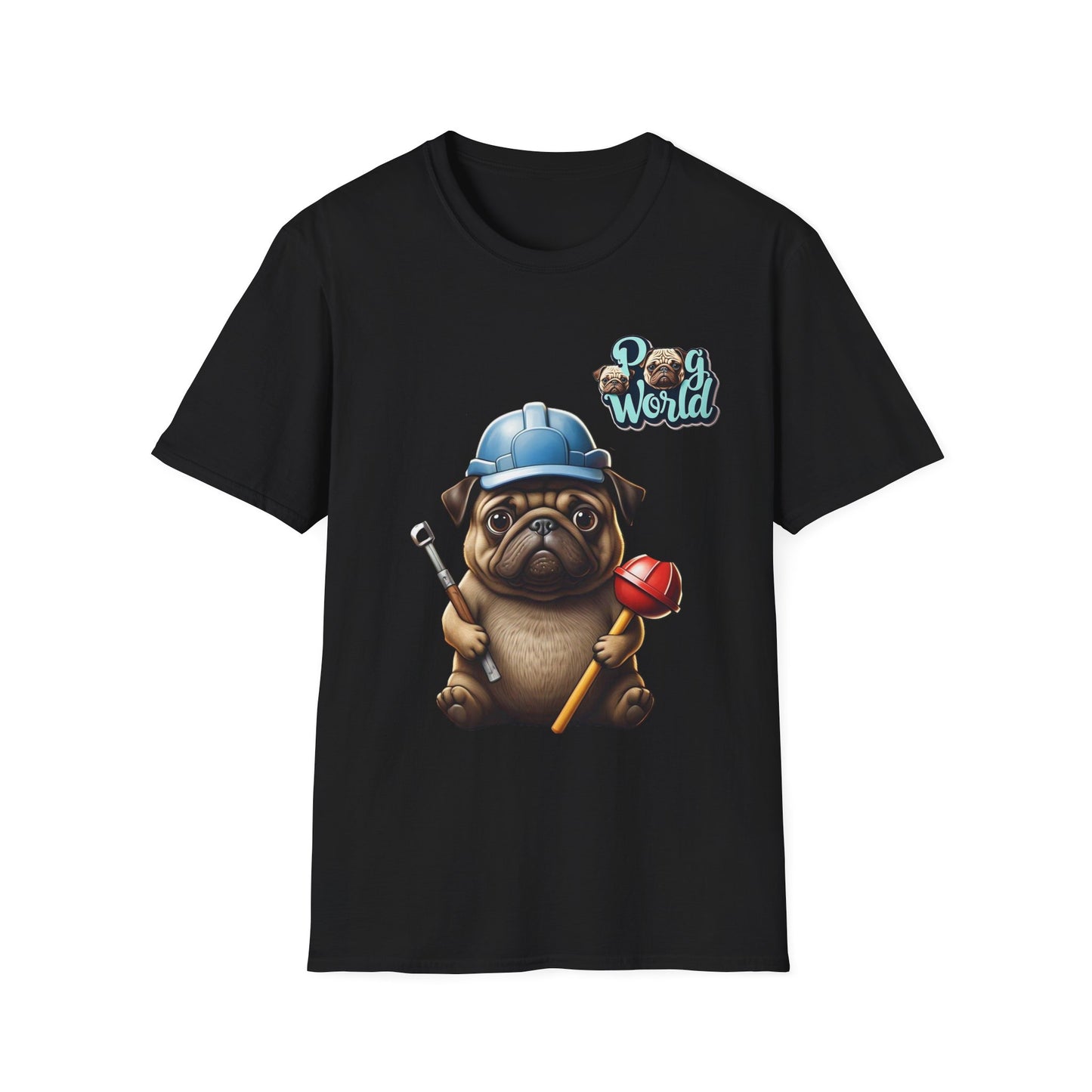 PUG WORLD PLUMER Unisex Softstyle T-Shirt