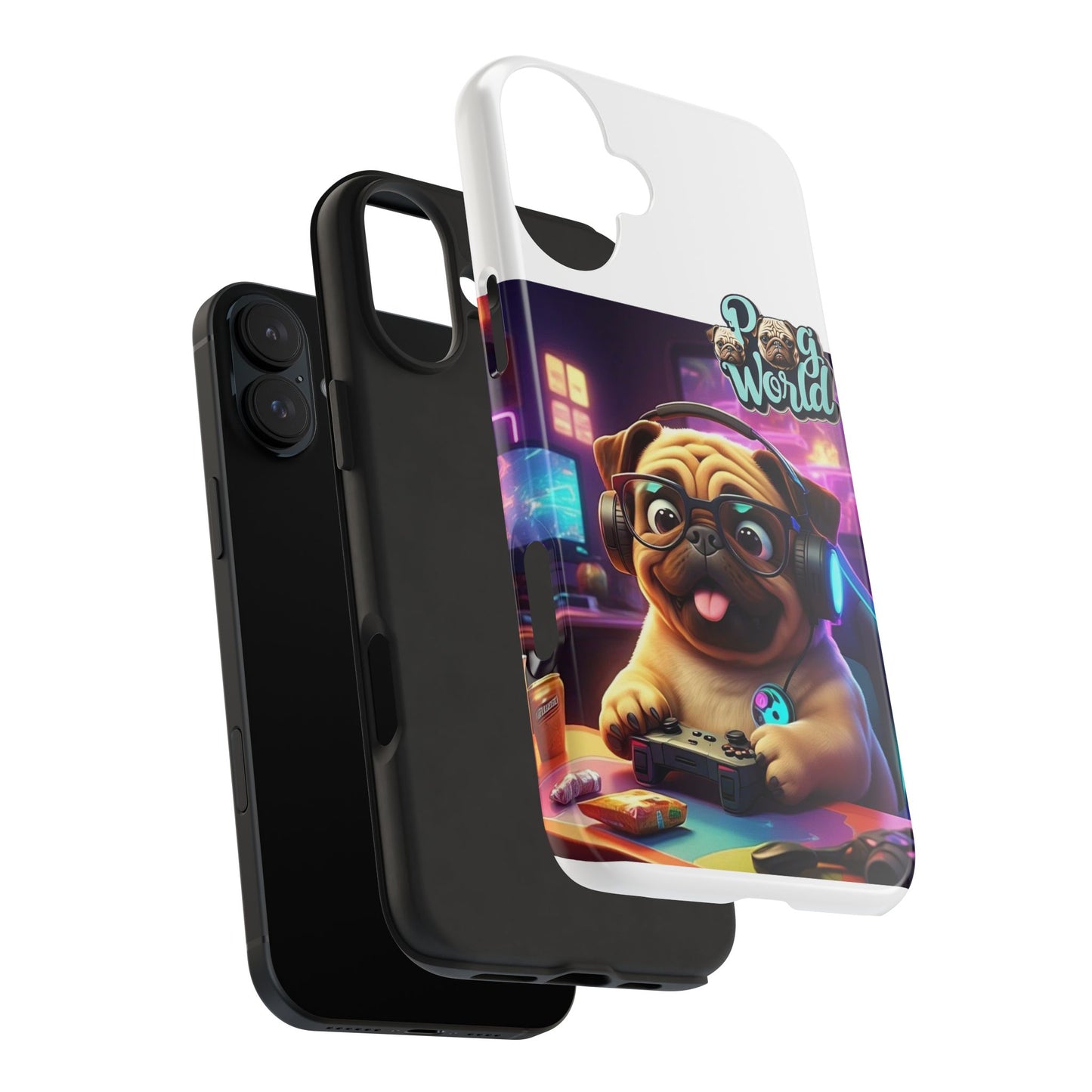 PUG WORDL Tough Phone Cases