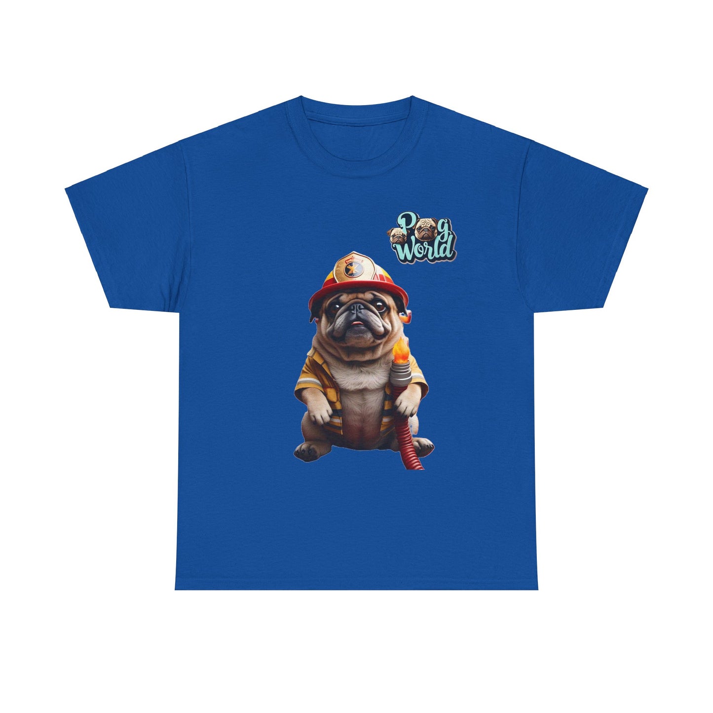 PUG WORDL FIREFIGHTER Unisex Heavy Cotton Tee