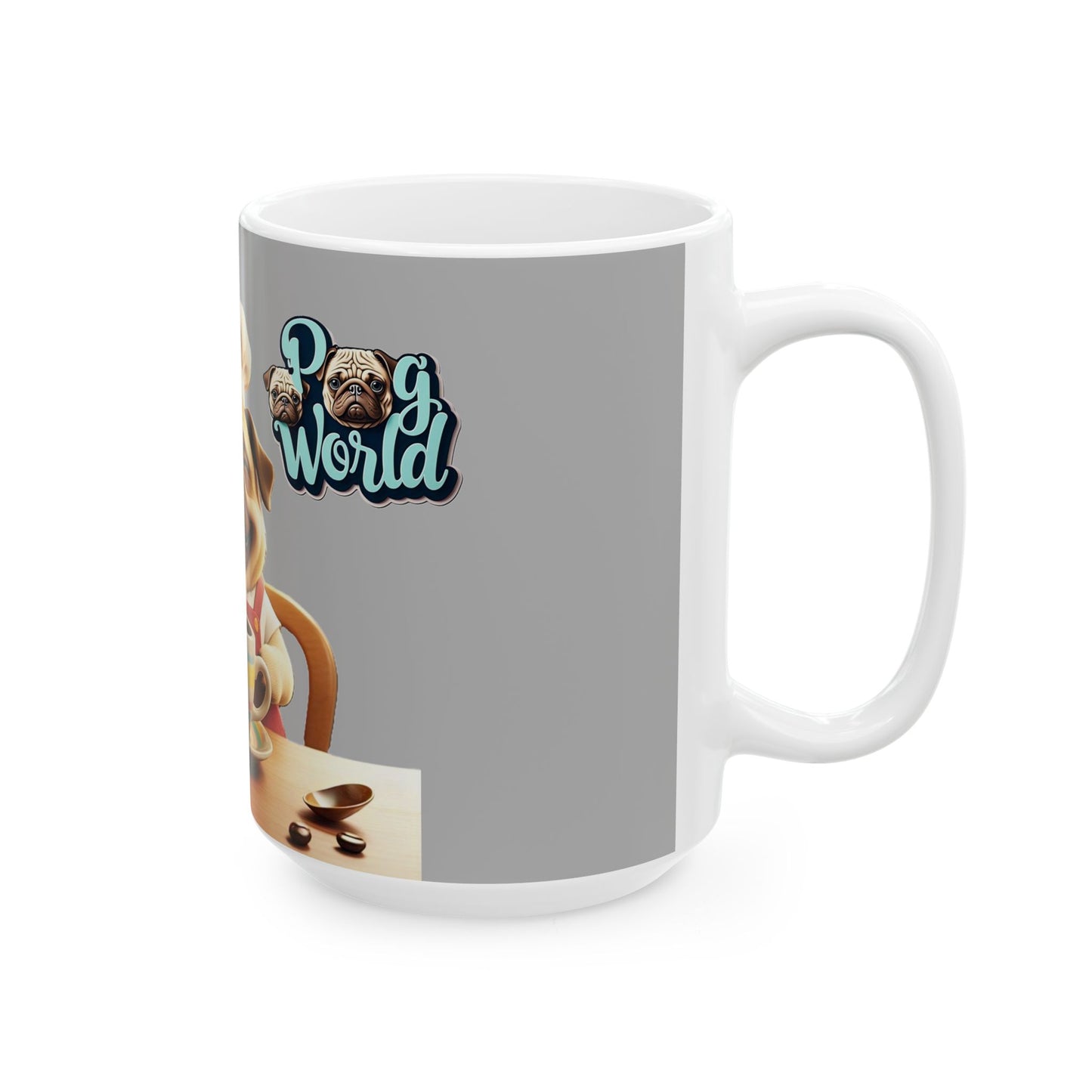 PUG WORDL Ceramic Mug, (11oz, 15oz)