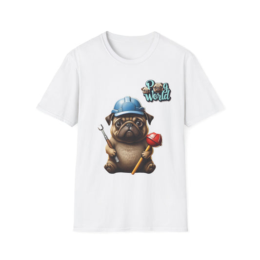 PUG WORLD PLUMER Unisex Softstyle T-Shirt