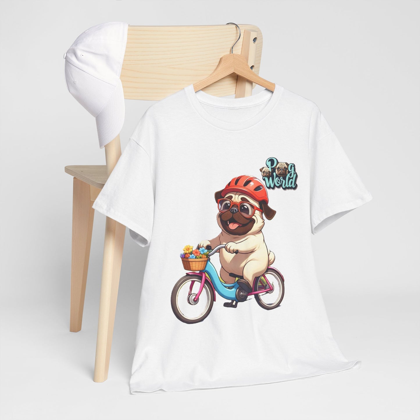 PUG WOLRD Unisex Heavy Cotton Tee