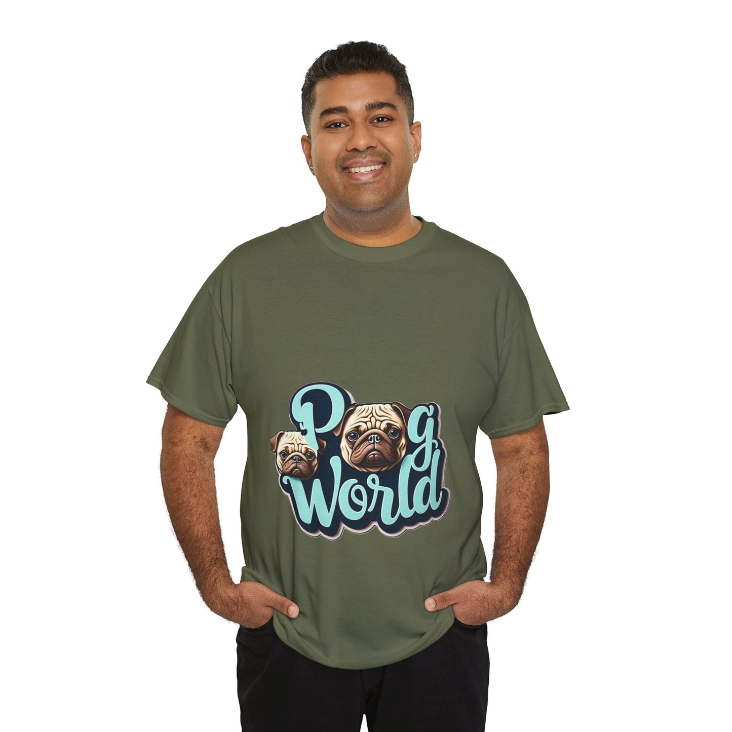 PUG WORLD Unisex Heavy Cotton Tee