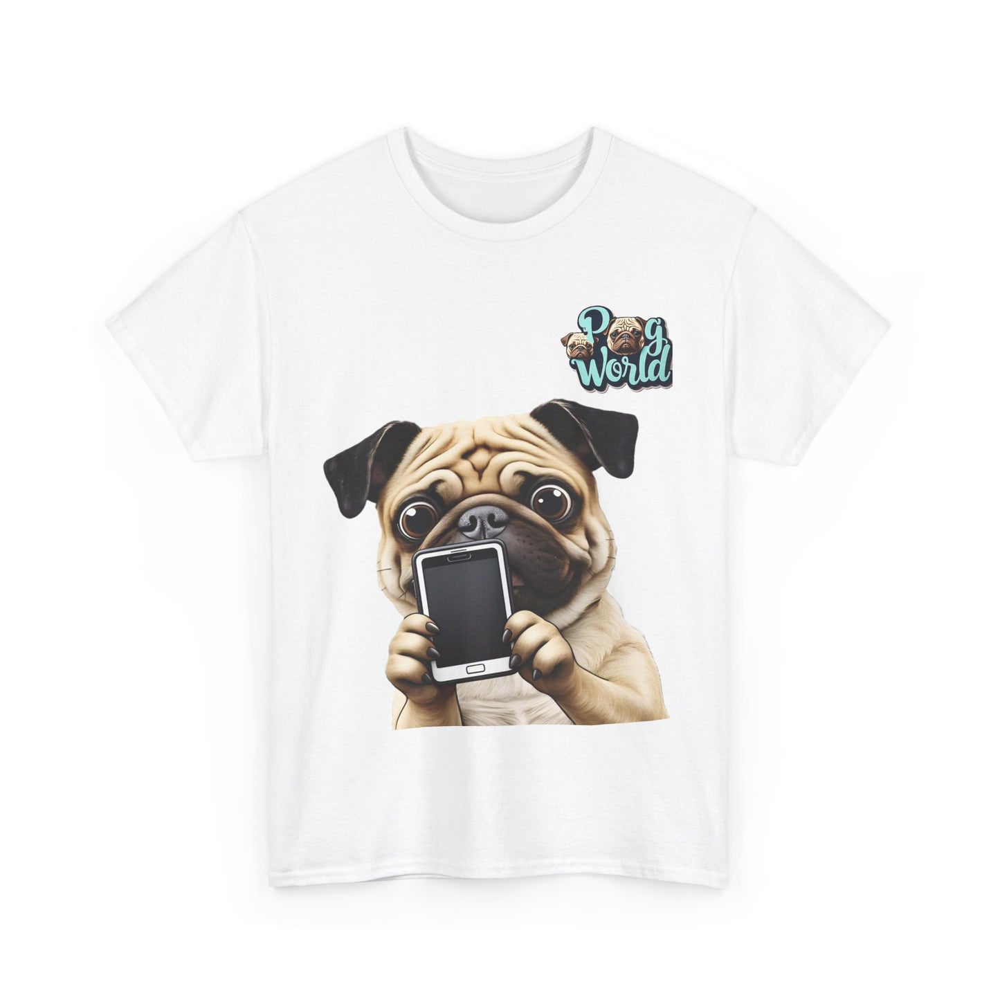 PUG WORLD Unisex Heavy Cotton Tee