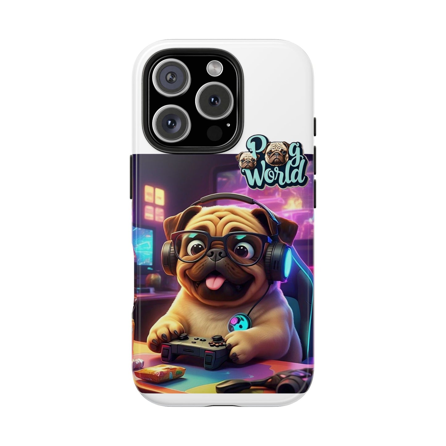 PUG WORDL Tough Phone Cases