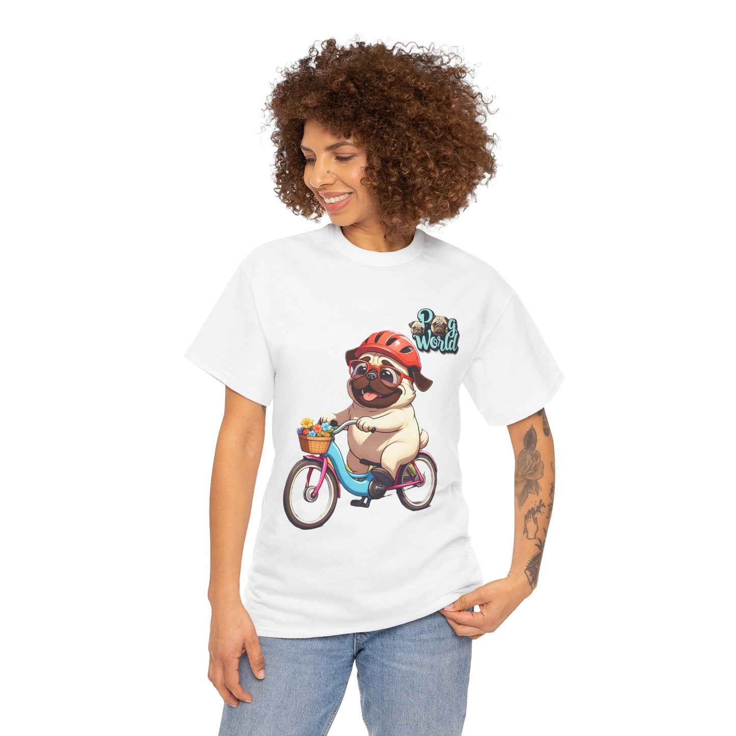 PUG WOLRD Unisex Heavy Cotton Tee