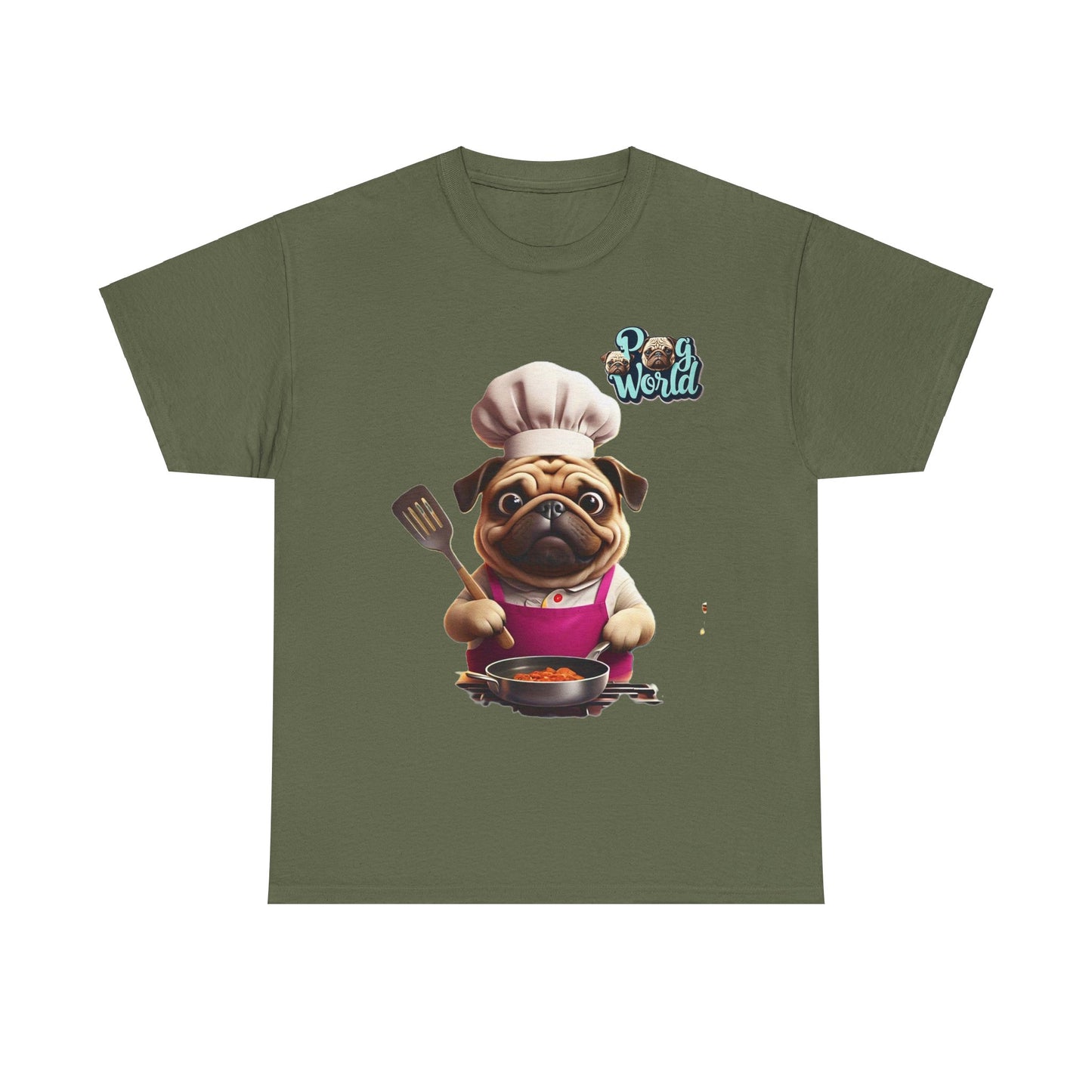 PUG WORLD Unisex Heavy Cotton Tee