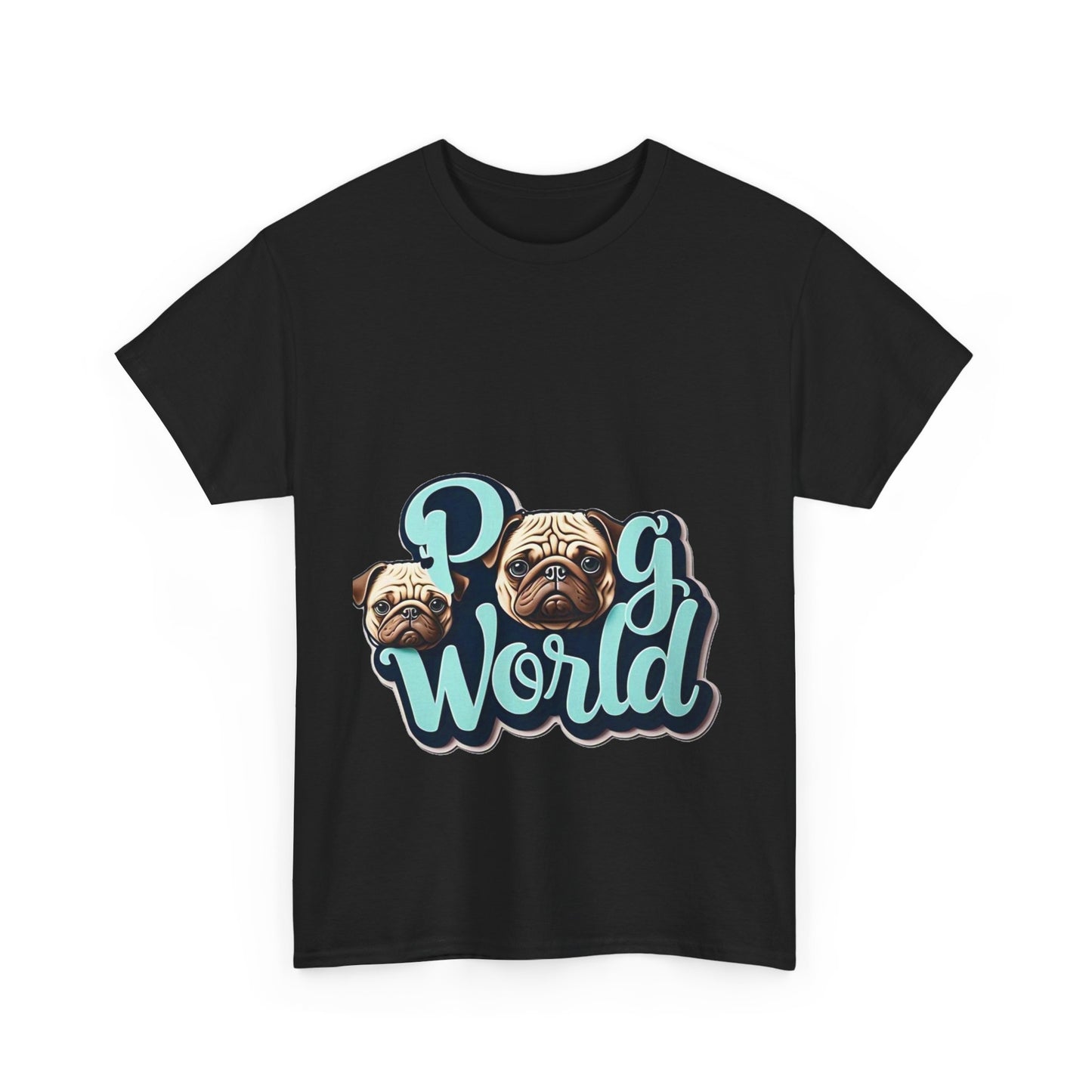 PUG WORLD Unisex Heavy Cotton Tee