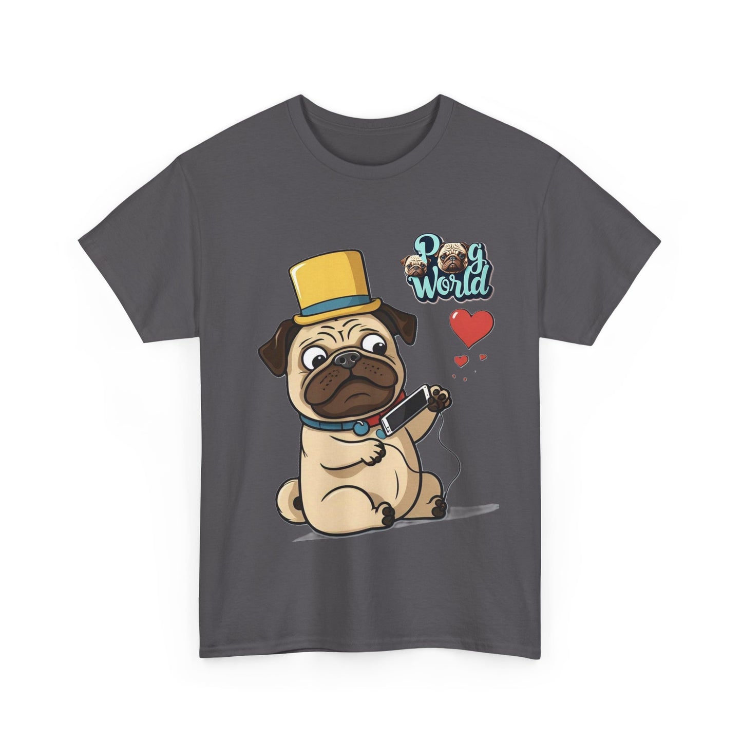 PUG WORDL Unisex Heavy Cotton Tee