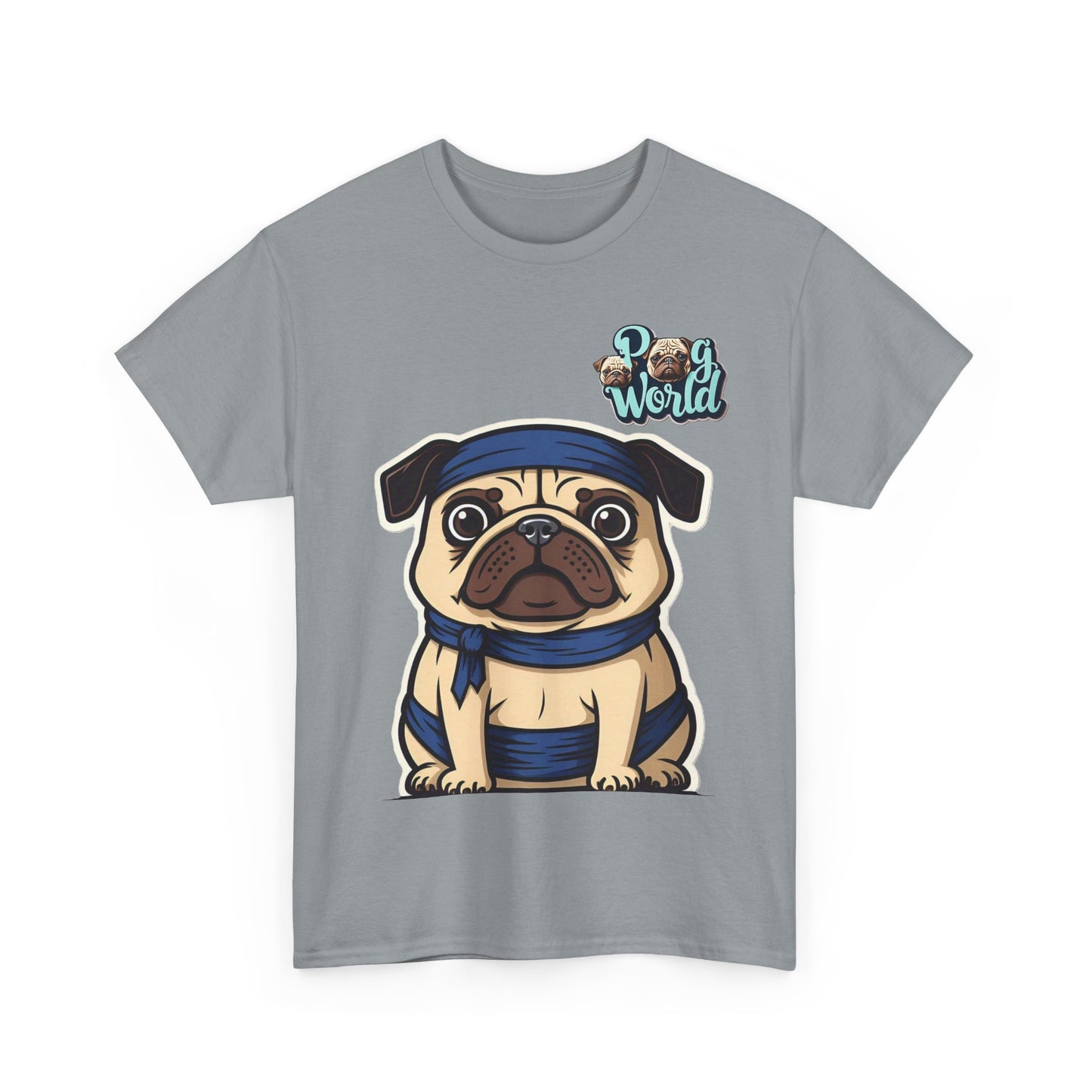 PUG WORDL SAMURAI  Unisex Heavy Cotton Tee