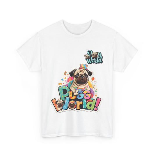 PUG WORDL BIRTHDAY Unisex Heavy Cotton Tee