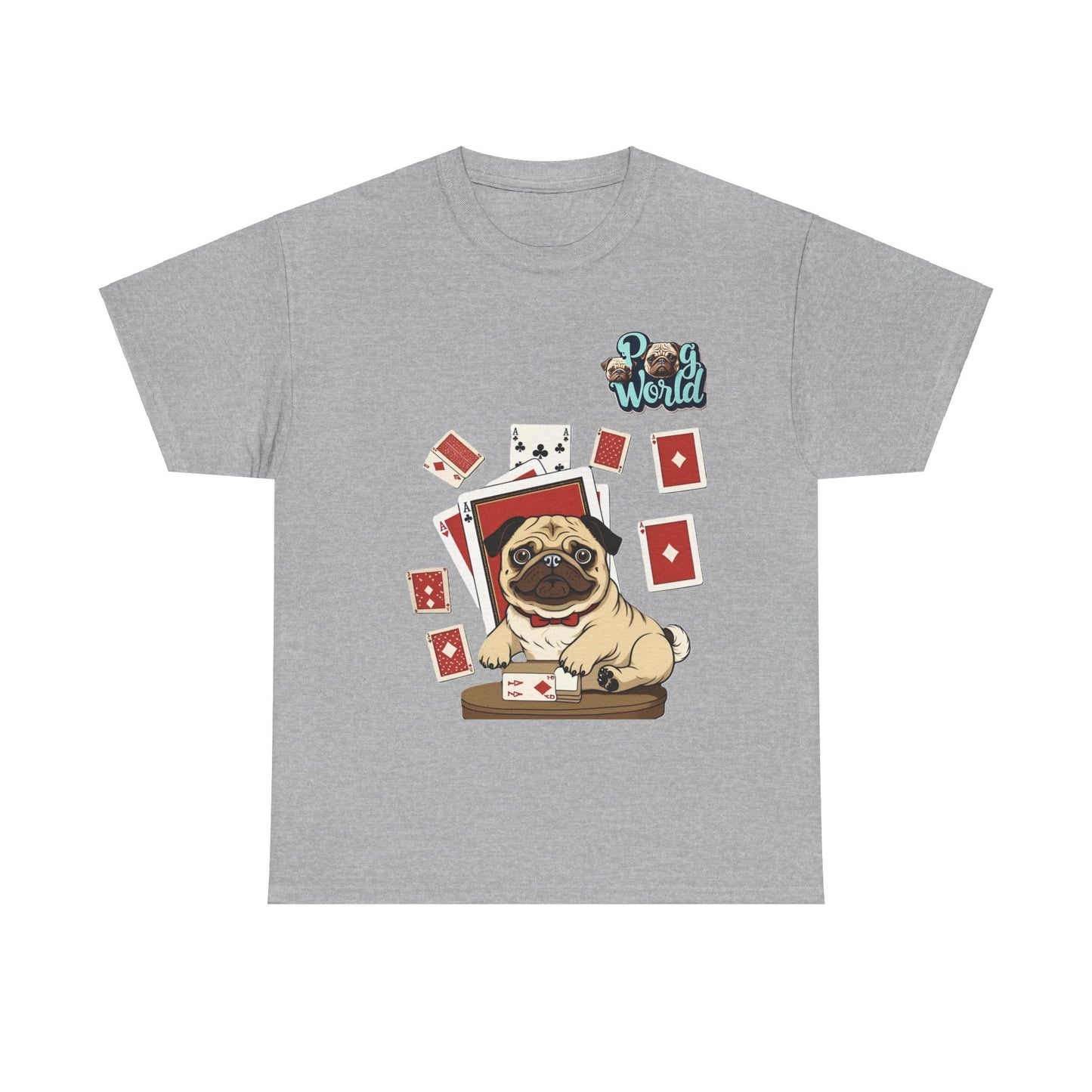 PUG WORLD Unisex Heavy Cotton Tee