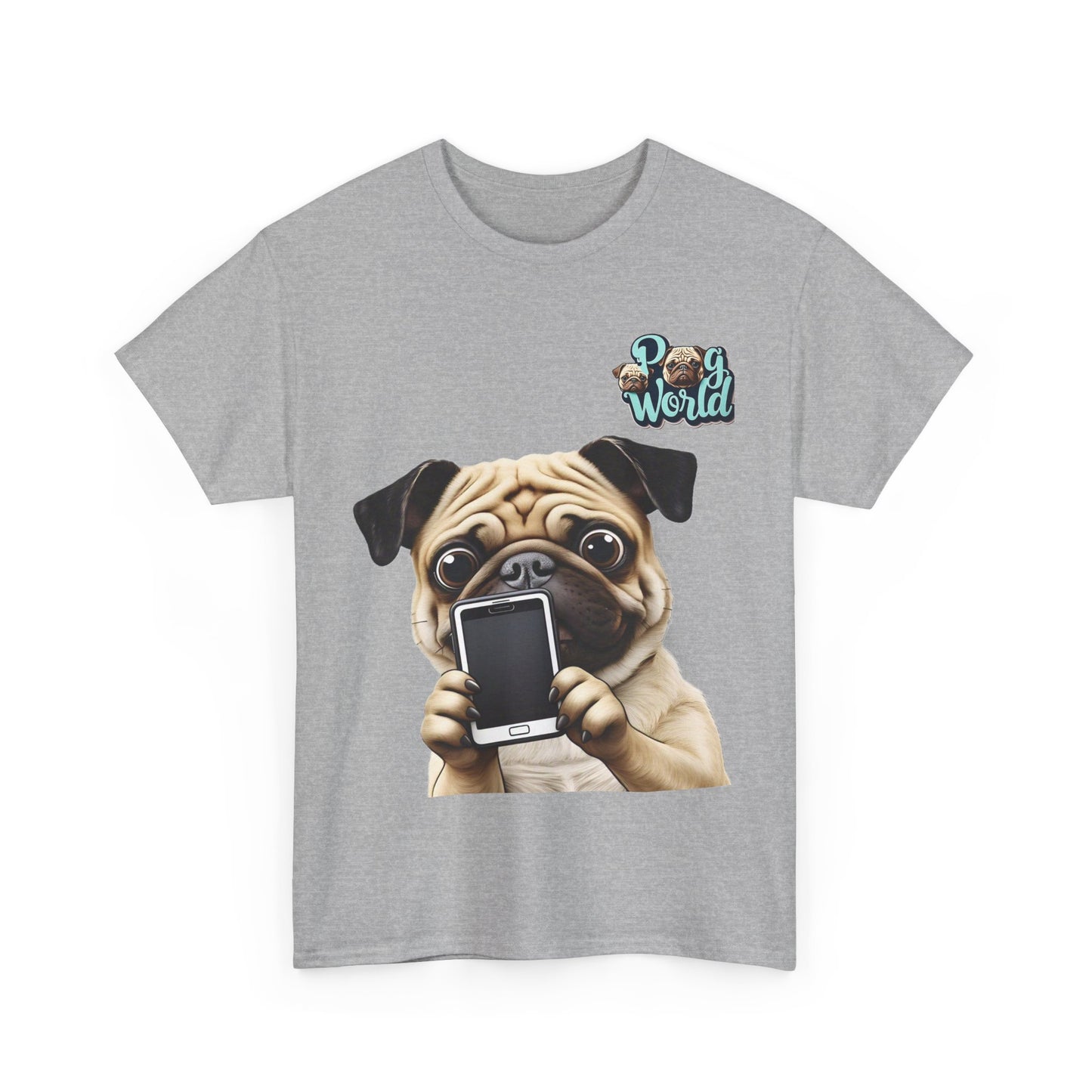 PUG WORLD Unisex Heavy Cotton Tee