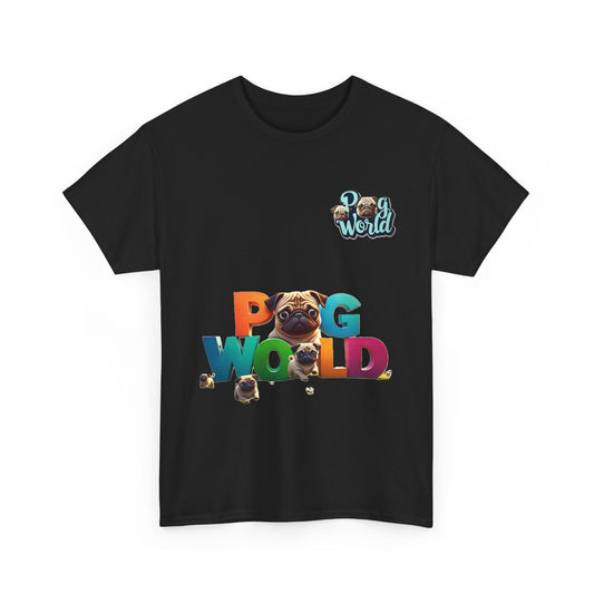 PUG WORDL Unisex Heavy Cotton Tee