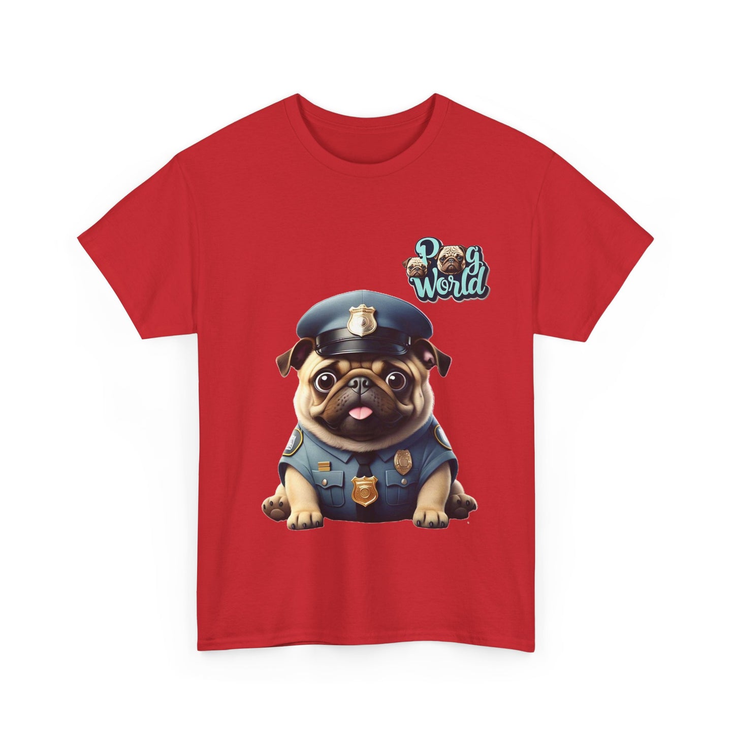 PUG WORLD Unisex Heavy Cotton Tee