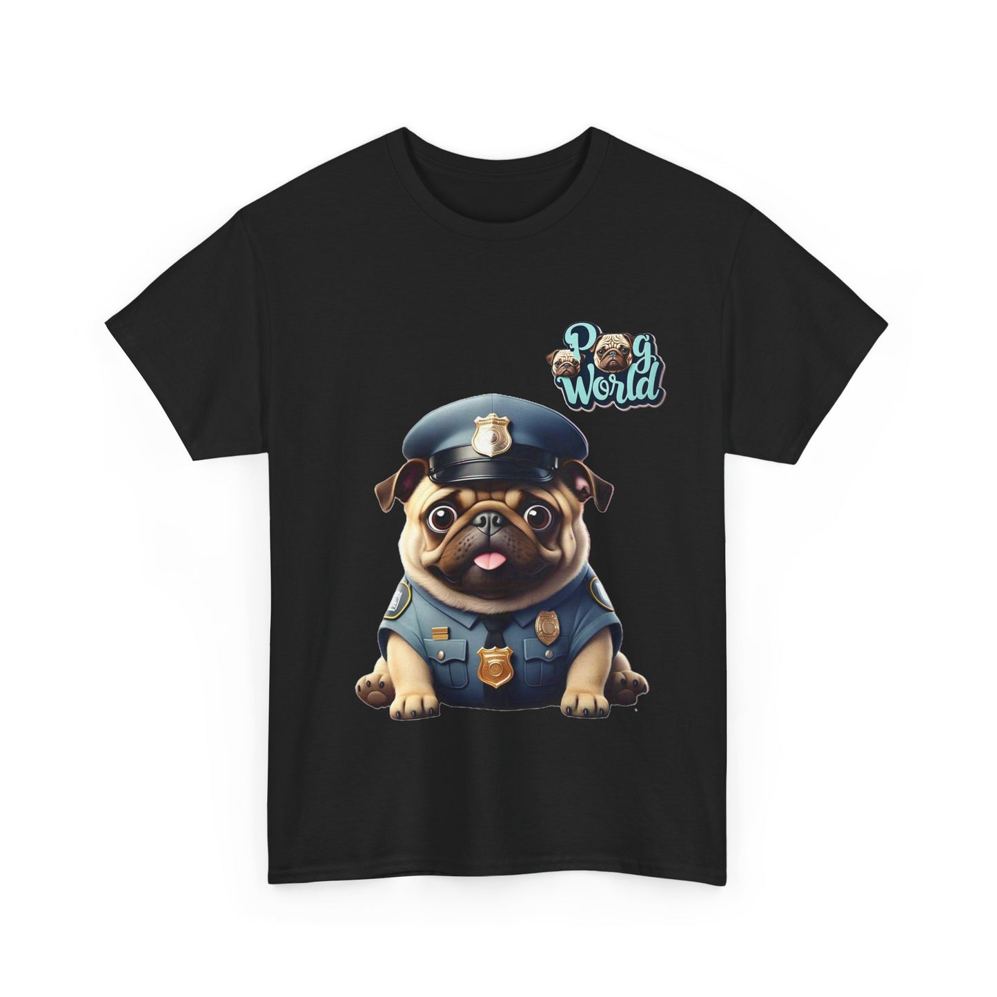 PUG WORLD Unisex Heavy Cotton Tee