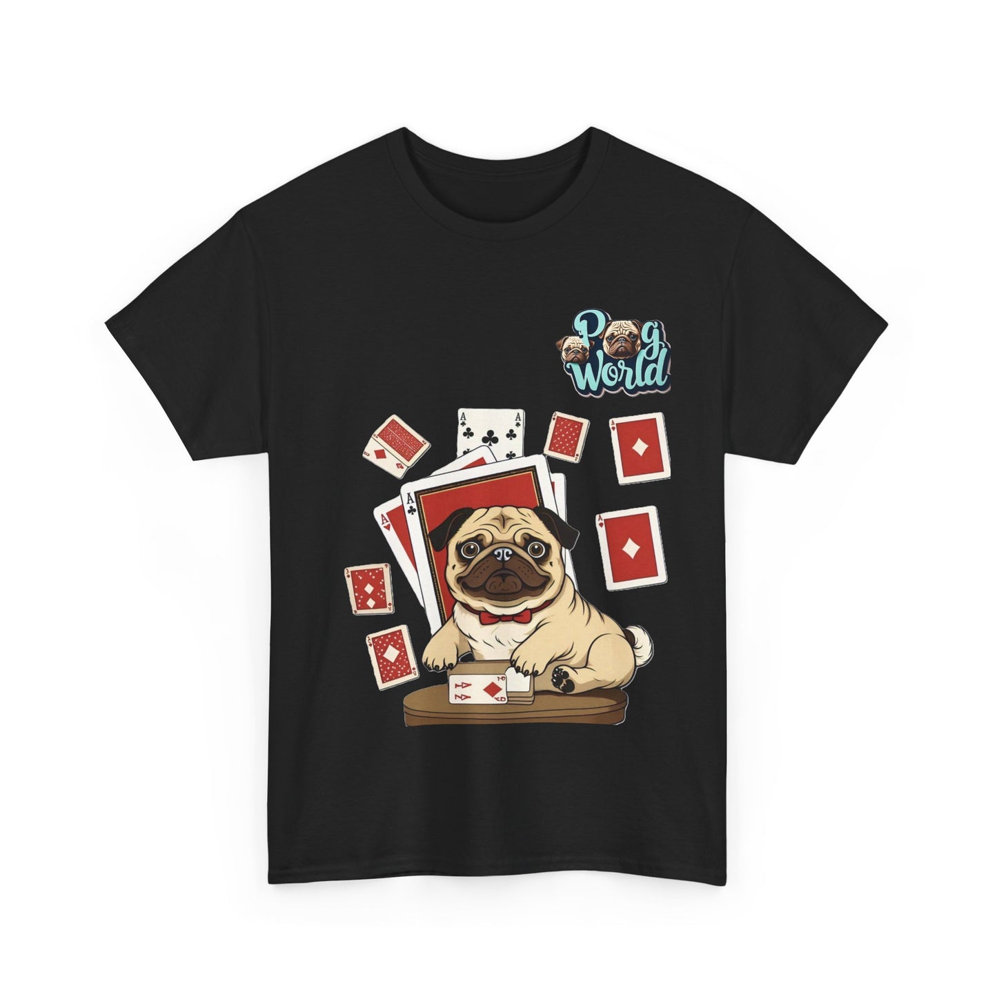 PUG WORLD Unisex Heavy Cotton Tee