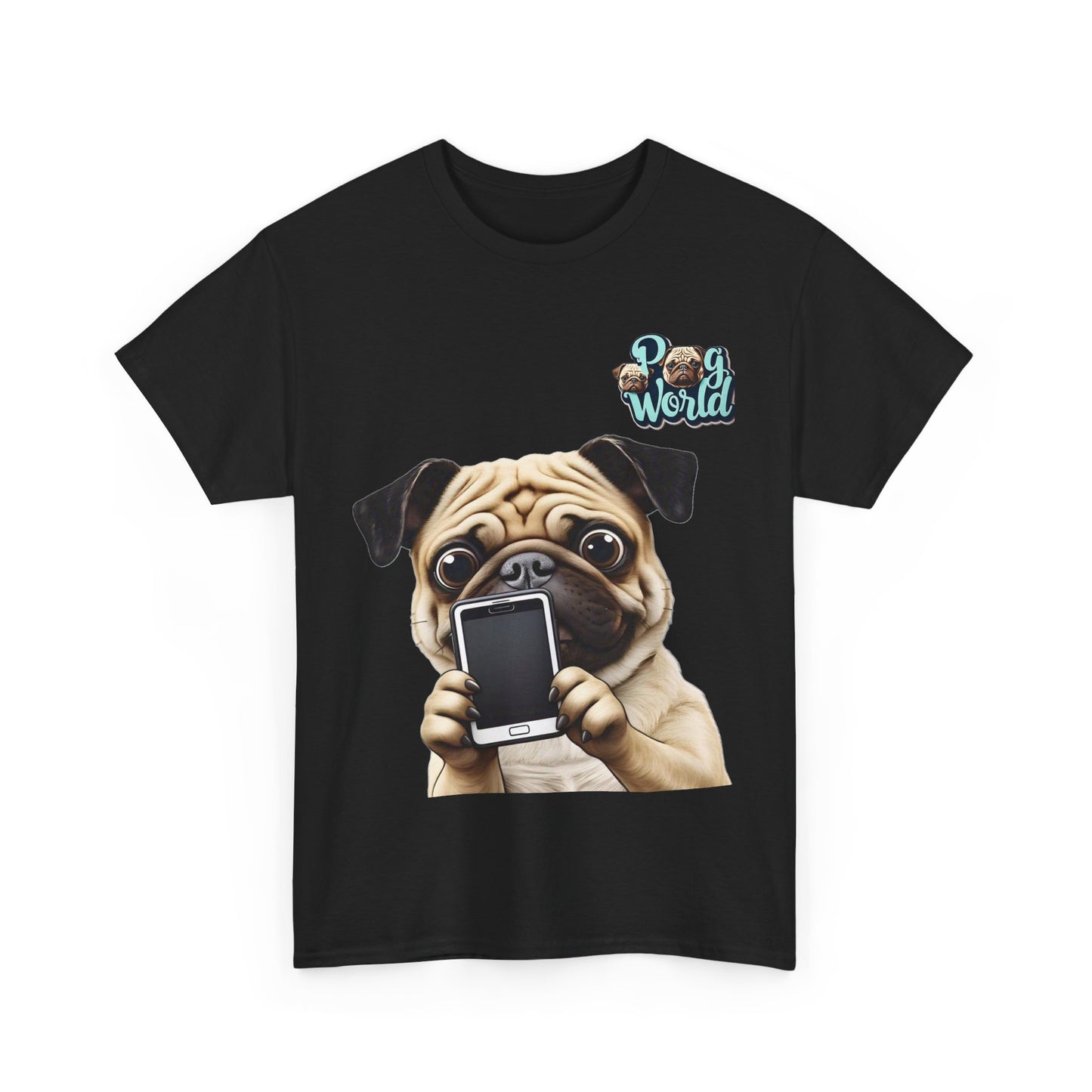 PUG WORLD Unisex Heavy Cotton Tee