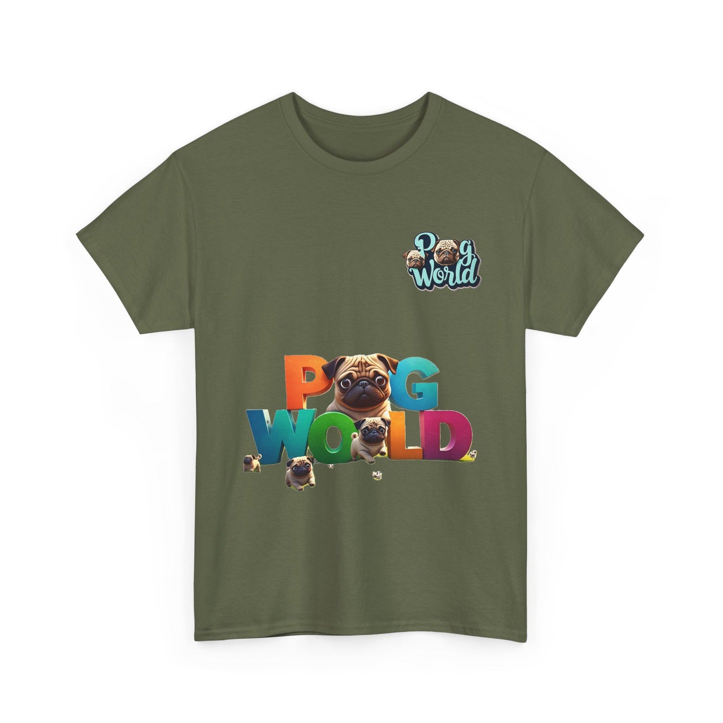 PUG WORDL Unisex Heavy Cotton Tee