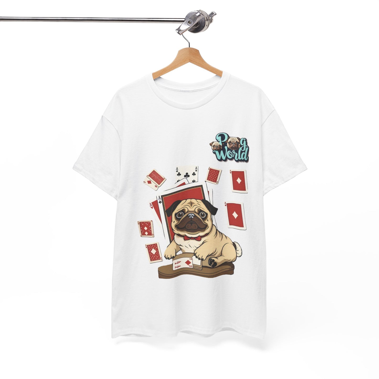 PUG WORLD Unisex Heavy Cotton Tee