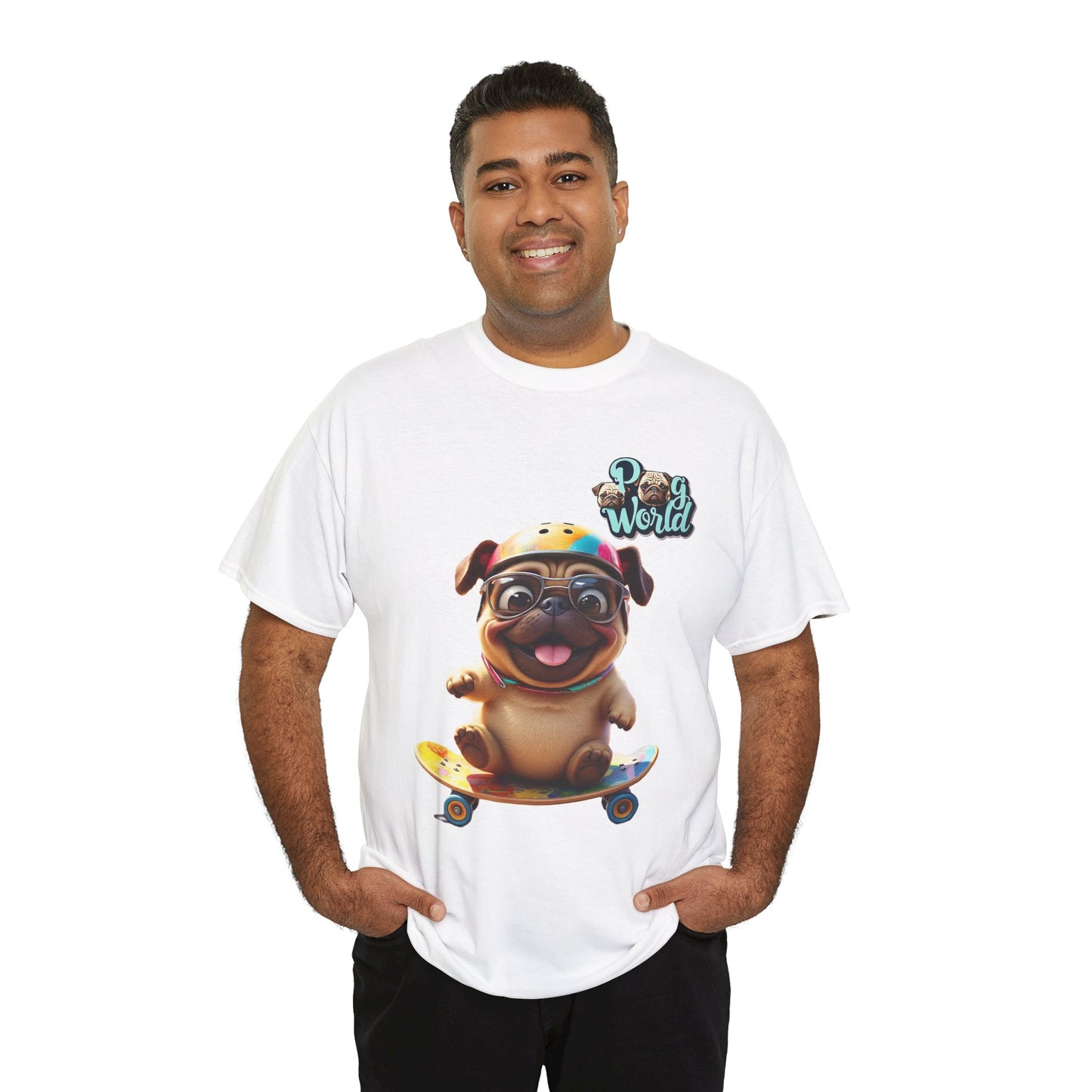 PUG WORLD Unisex Heavy Cotton Tee