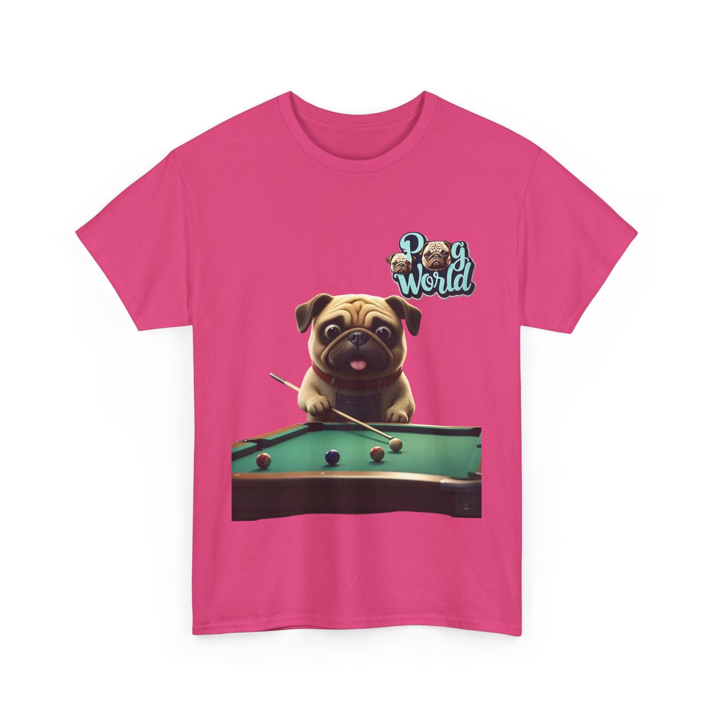 PUG WORDL POOL Unisex Heavy Cotton Tee