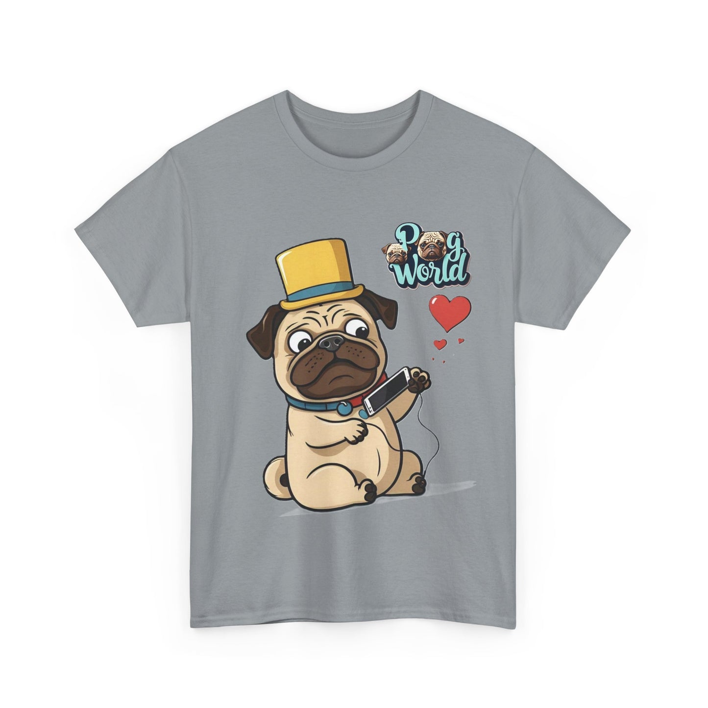 PUG WORDL Unisex Heavy Cotton Tee