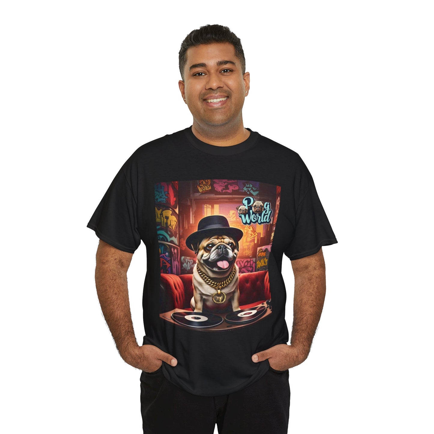 PUG WORLD DJ Unisex Heavy Cotton Tee