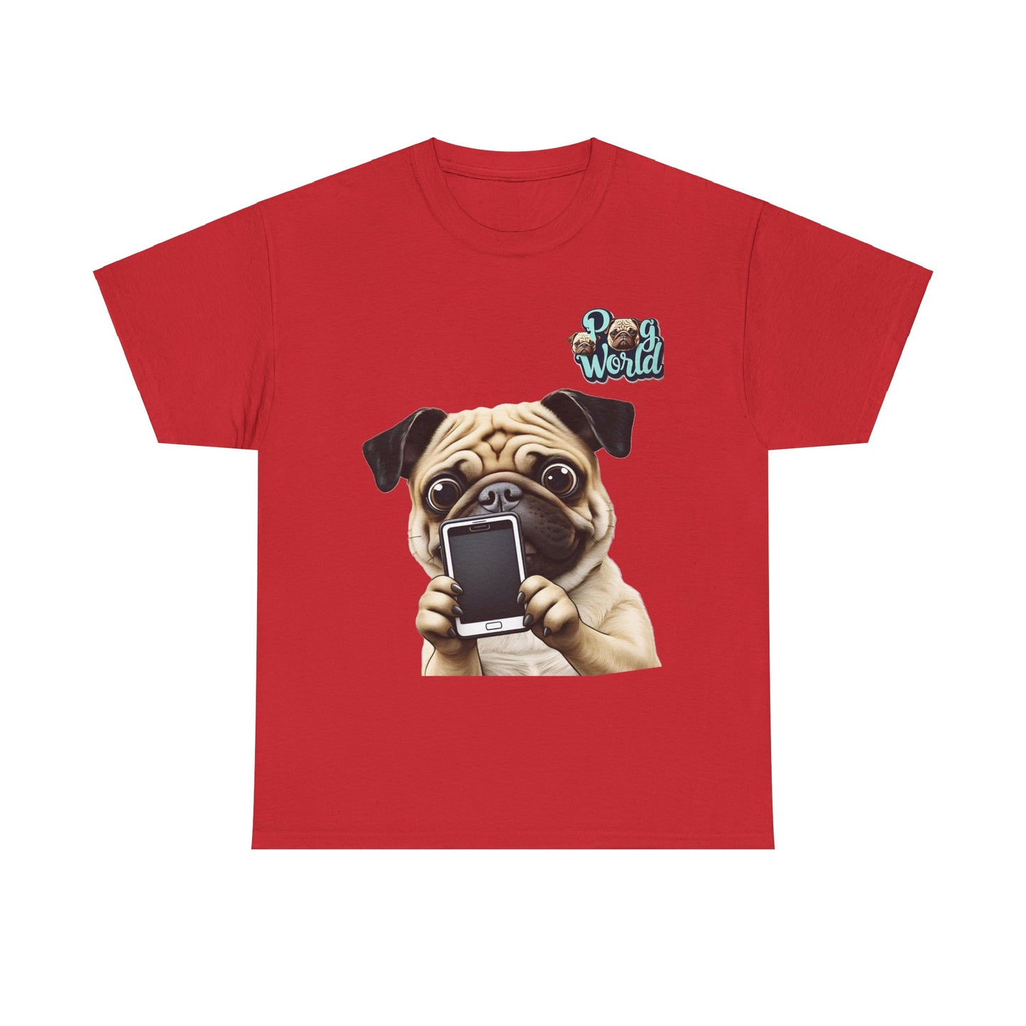 PUG WORLD Unisex Heavy Cotton Tee