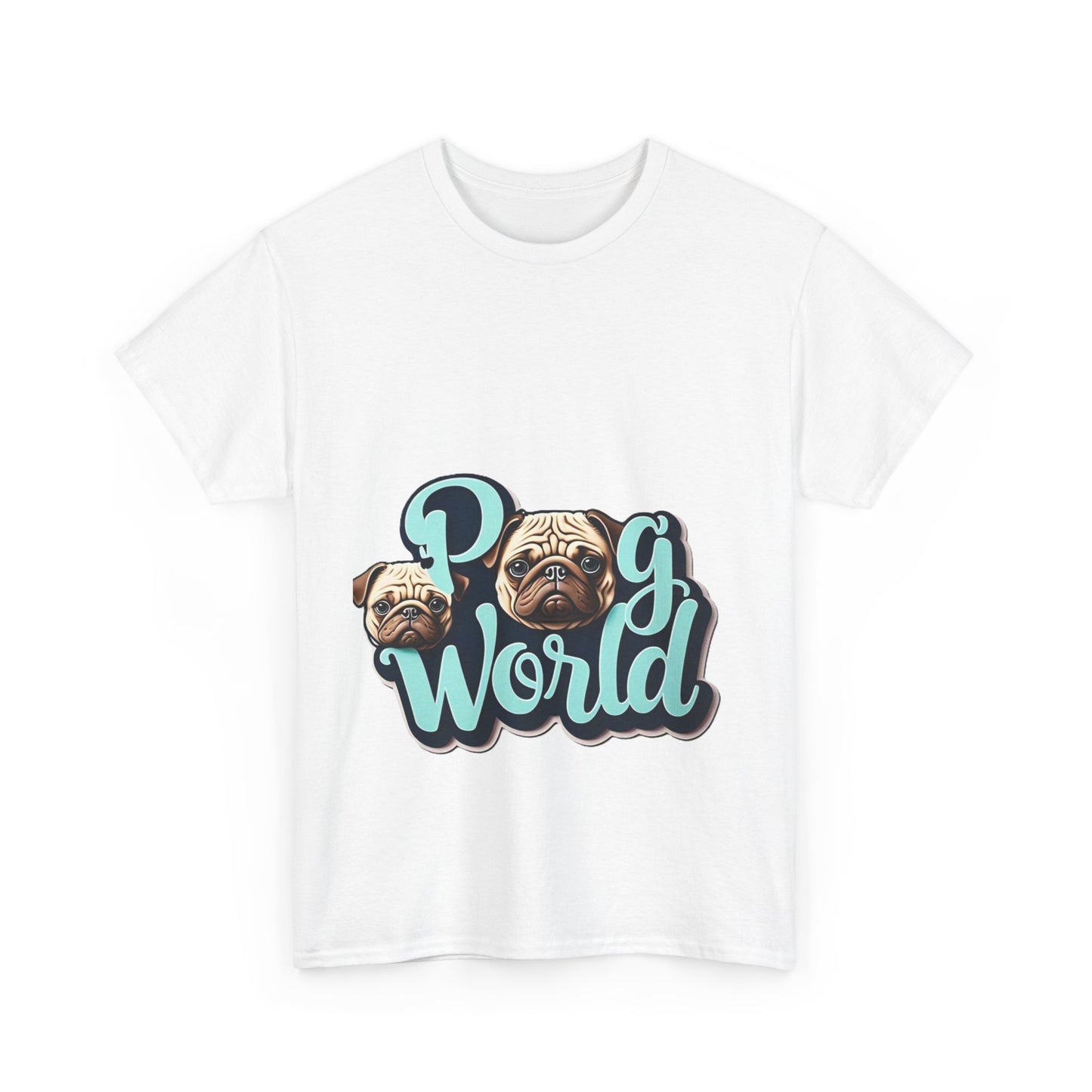 PUG WORLD Unisex Heavy Cotton Tee