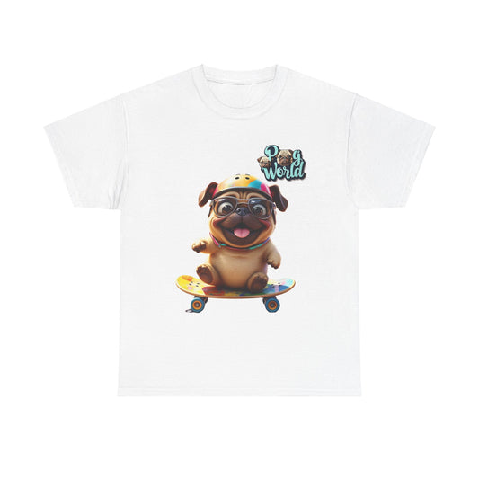 PUG WORLD Unisex Heavy Cotton Tee