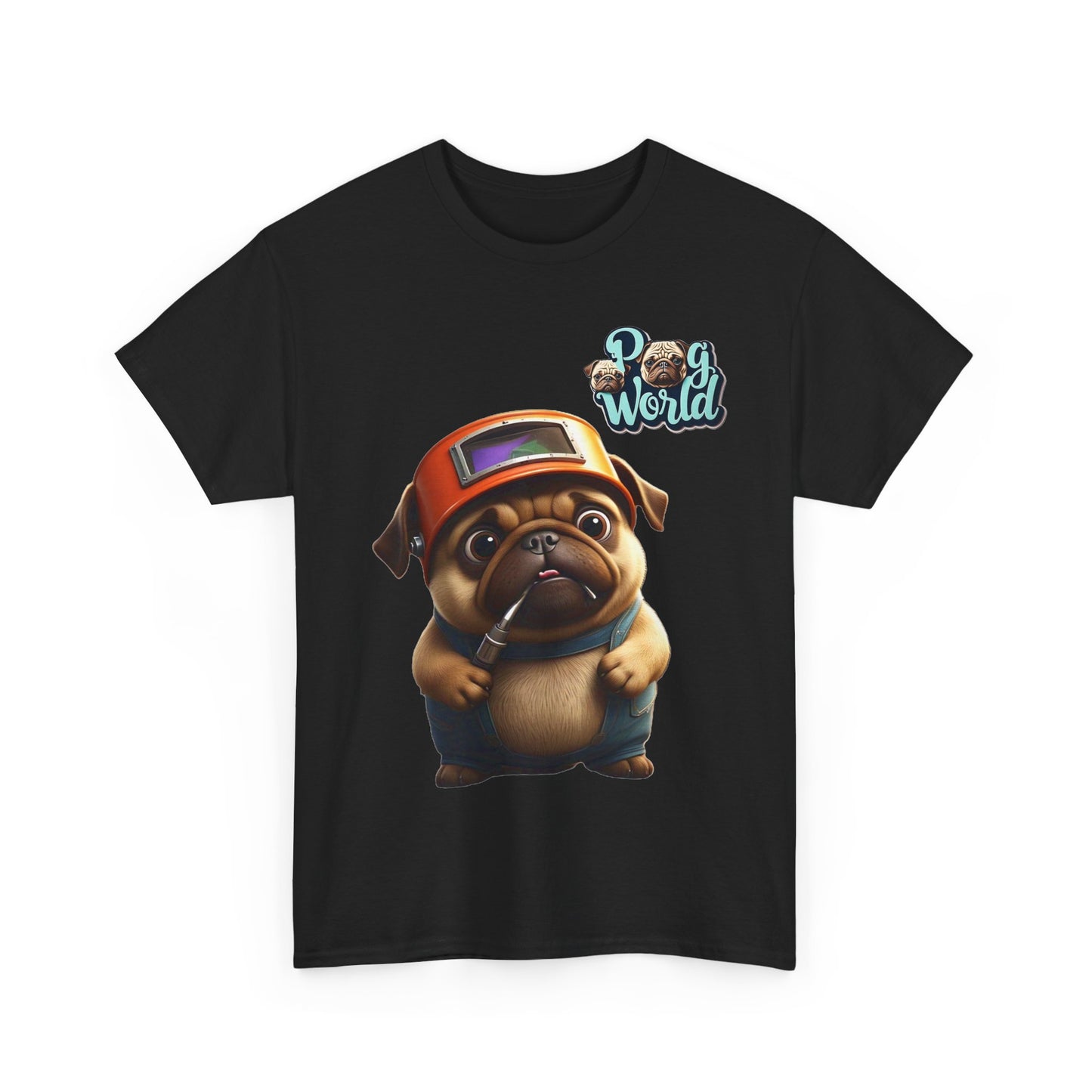 PUG WORDL WELDER Unisex Heavy Cotton Tee