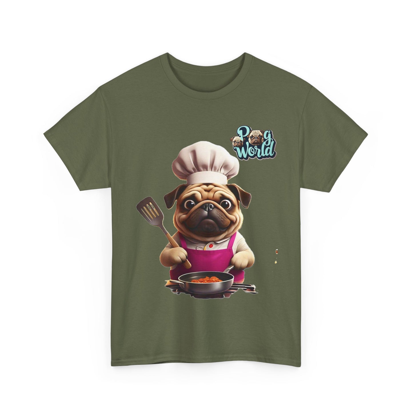 PUG WORLD Unisex Heavy Cotton Tee