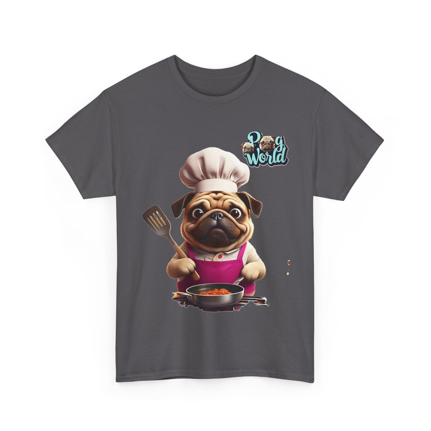 PUG WORLD Unisex Heavy Cotton Tee