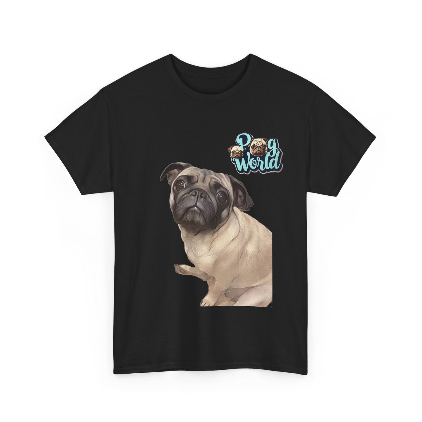 PUG WORLD Unisex Heavy Cotton Tee