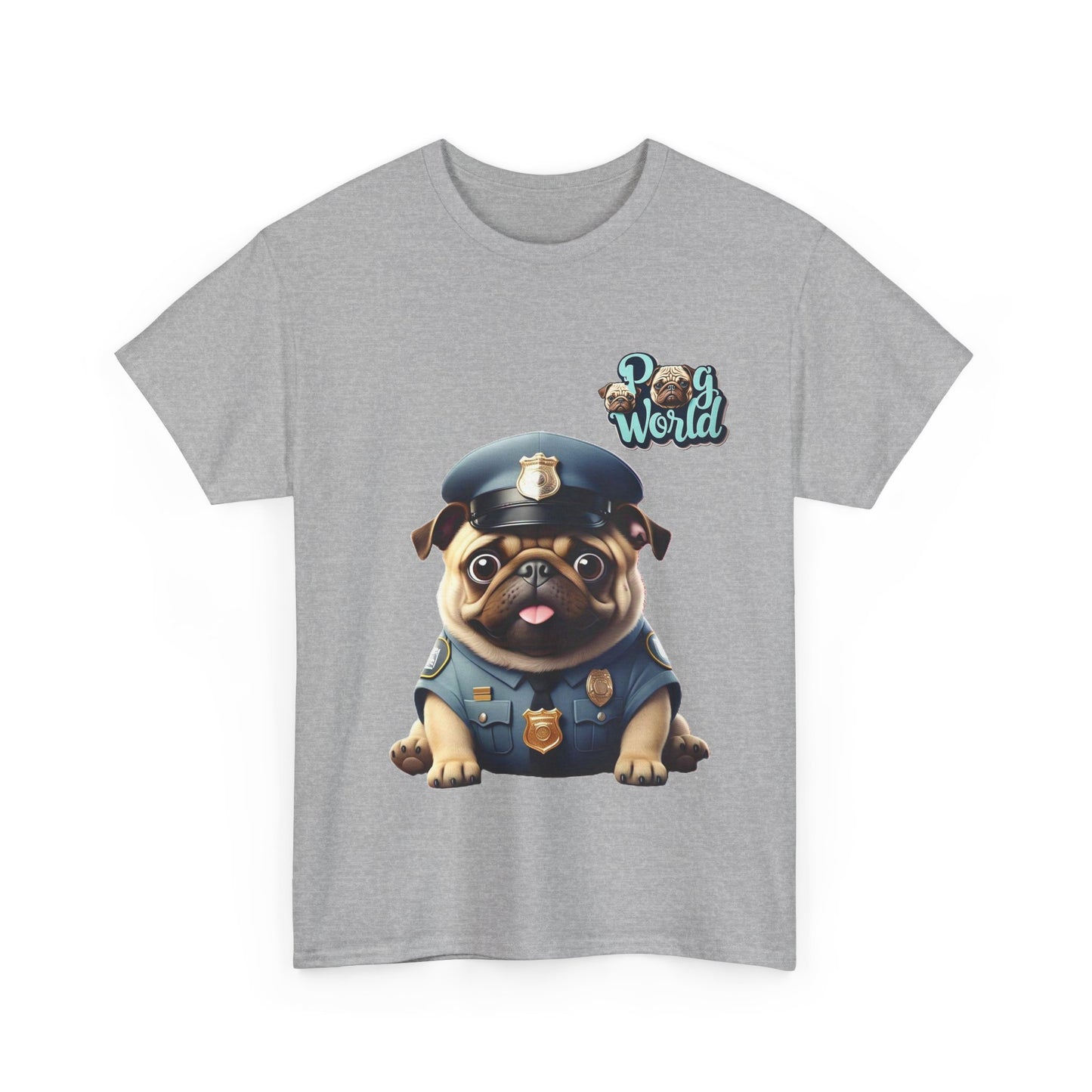 PUG WORLD Unisex Heavy Cotton Tee