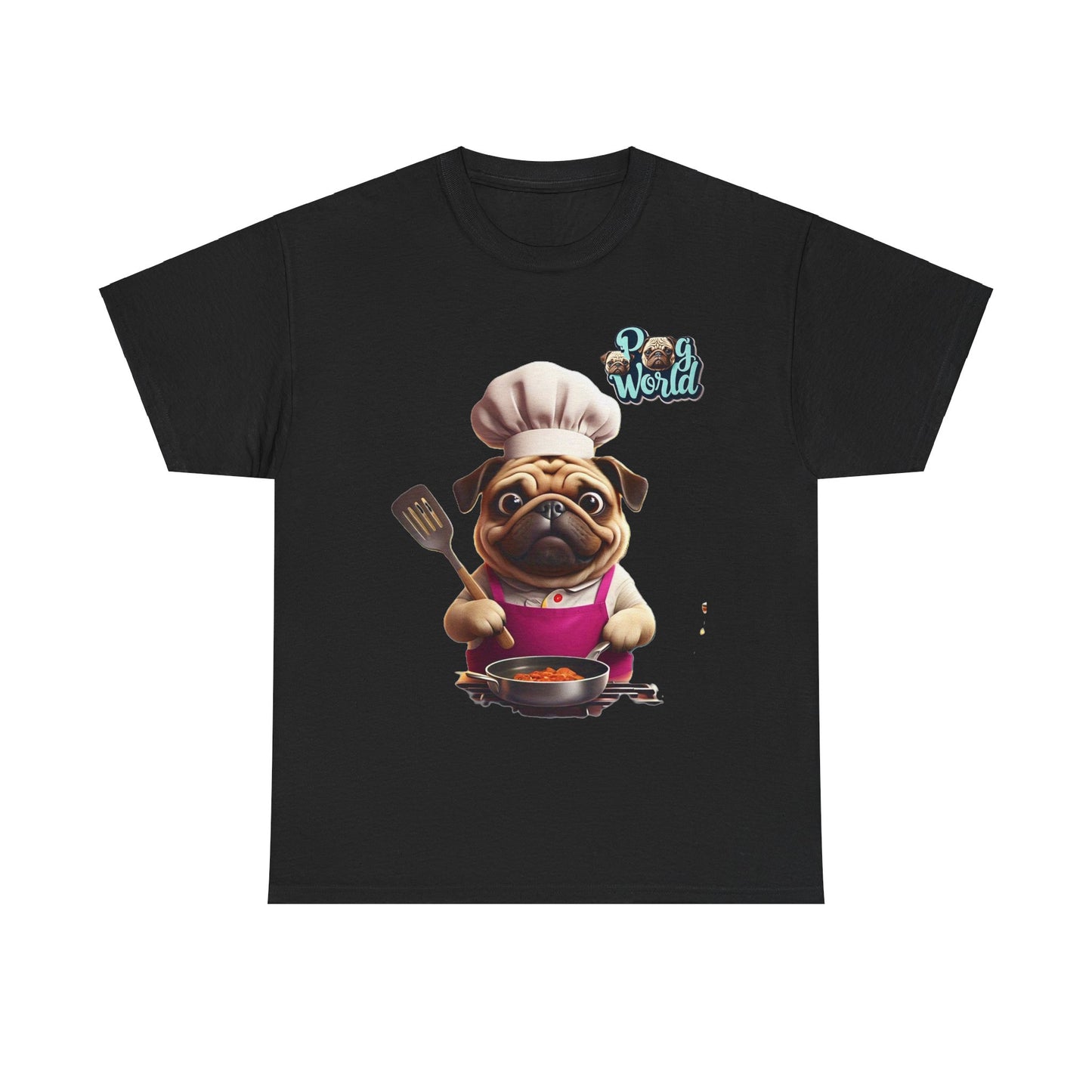 PUG WORLD Unisex Heavy Cotton Tee