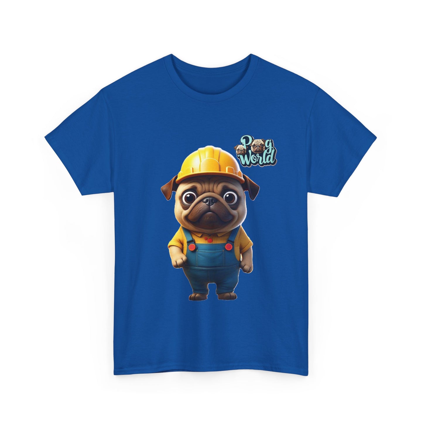 PUG WORDL CONTRUCTION Unisex Heavy Cotton Tee