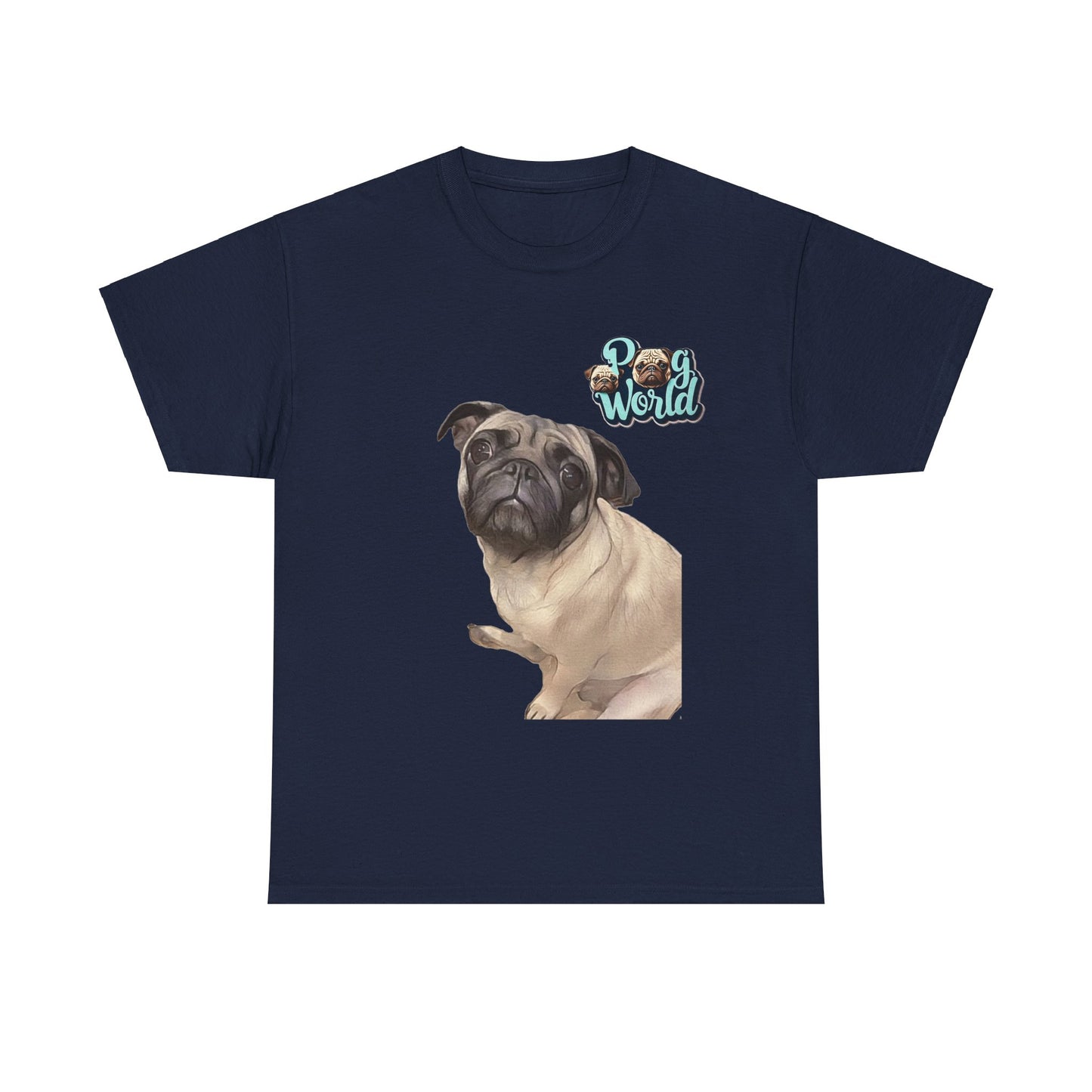 PUG WORLD Unisex Heavy Cotton Tee