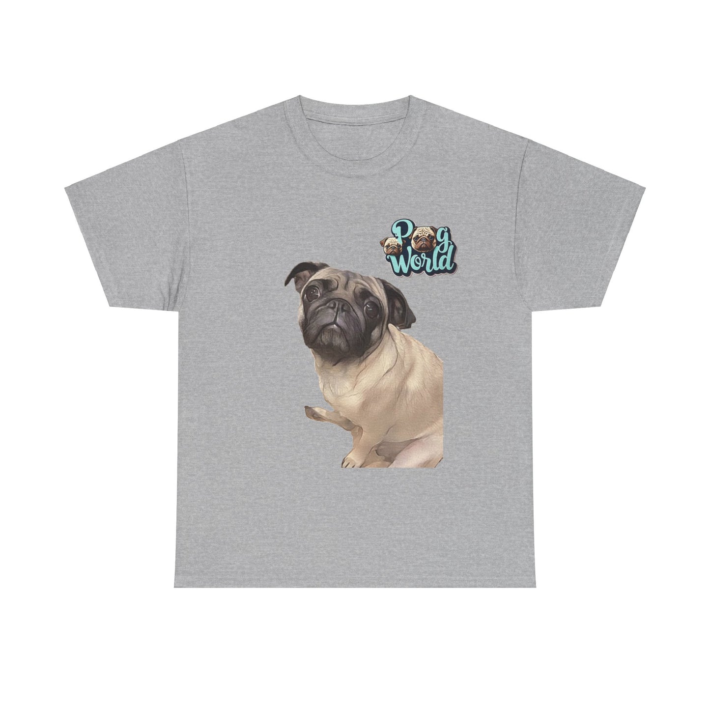 PUG WORLD Unisex Heavy Cotton Tee