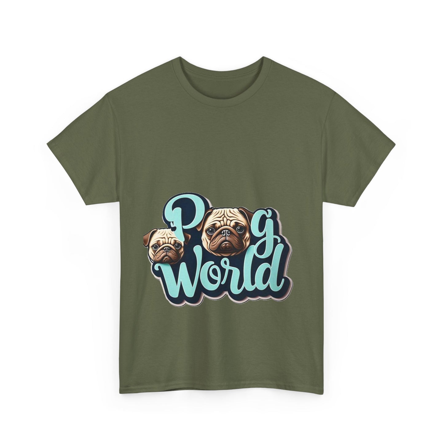 PUG WORLD Unisex Heavy Cotton Tee