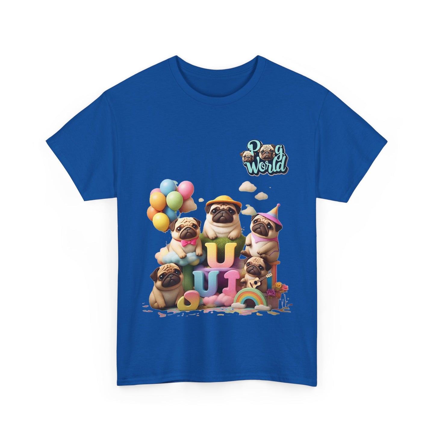 PUG WORLD Unisex Heavy Cotton Tee