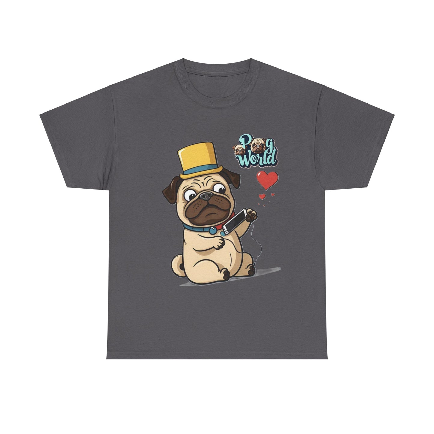 PUG WORDL Unisex Heavy Cotton Tee