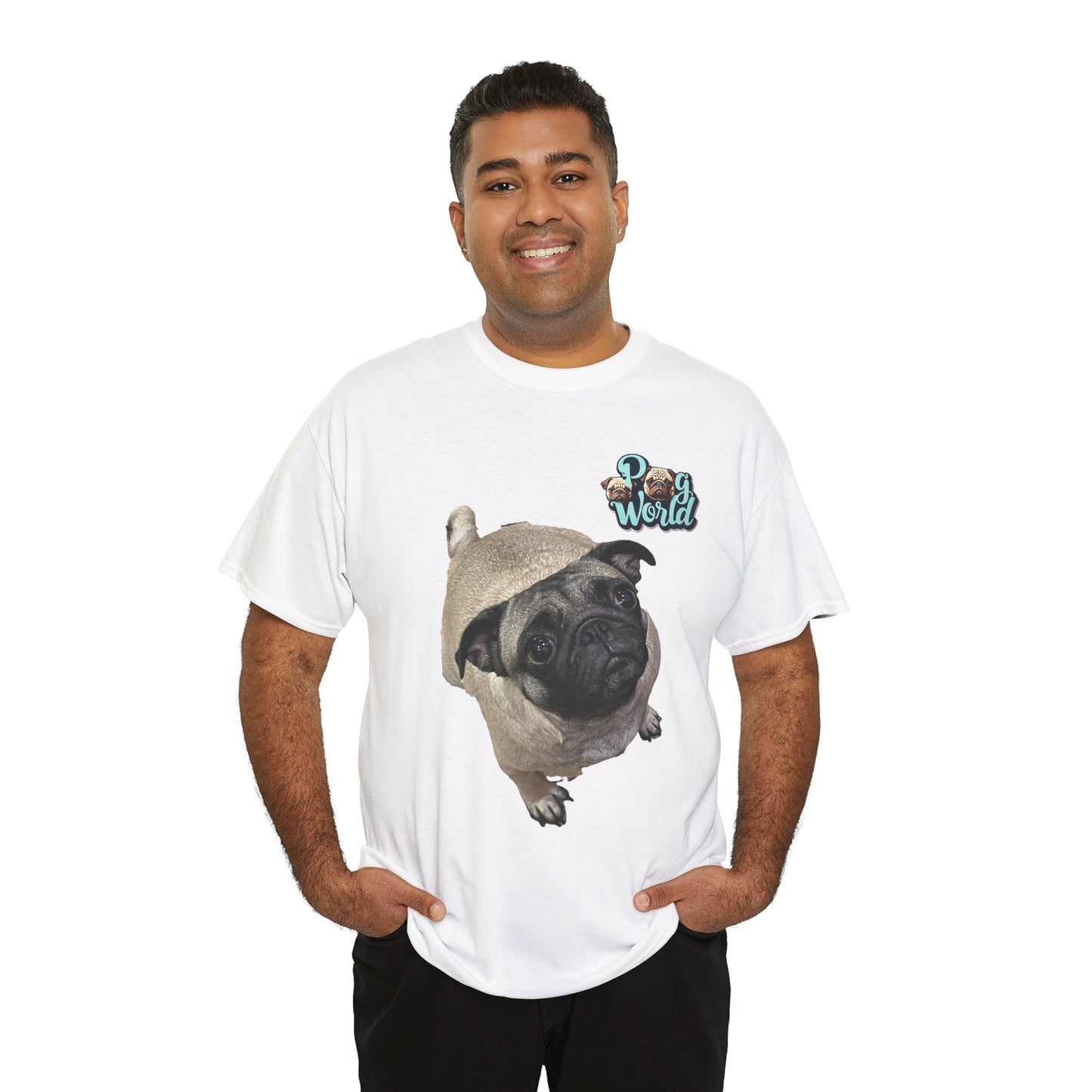 PUG WORDL Unisex Heavy Cotton Tee